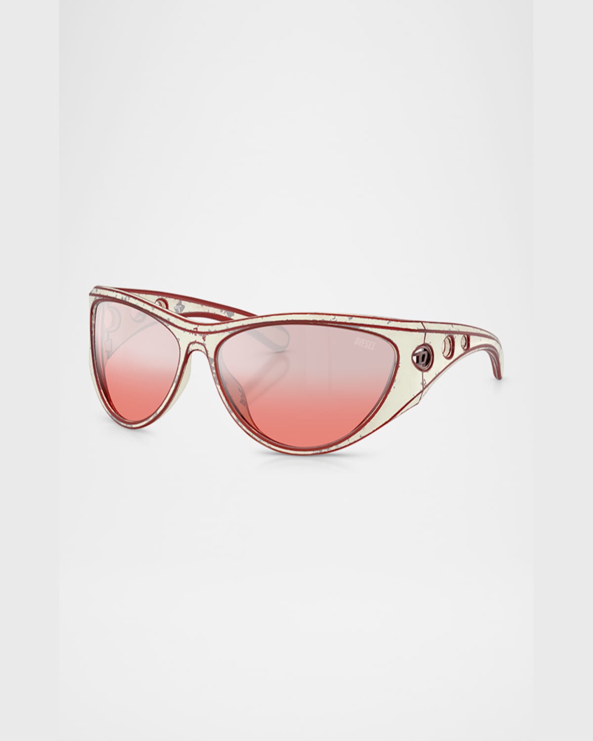 Diesel Cat-eye Style Sunglasses In Red
