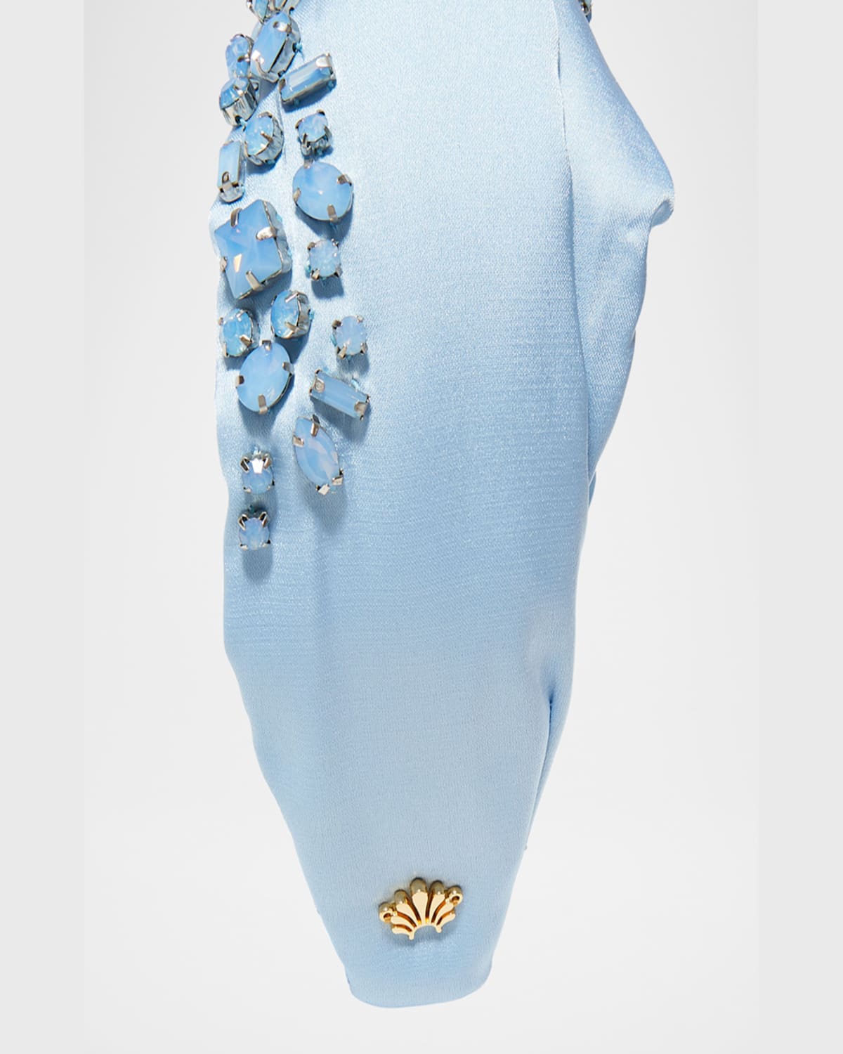 Lele Sadoughi Marlene March Aquamarine Jeweled Birthstone Headband In March Aquamarine 400