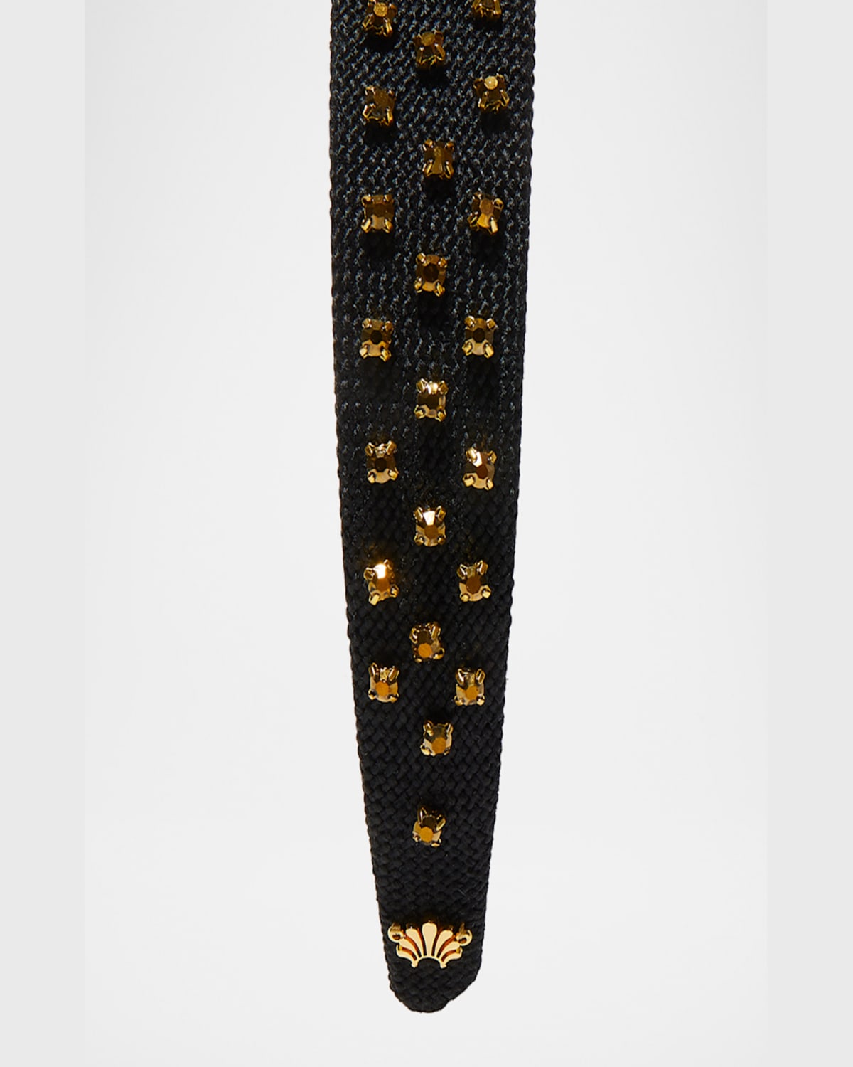 Lele Sadoughi Crystal Dorado Burlap Bessette Headband In Crystal Dorado 200
