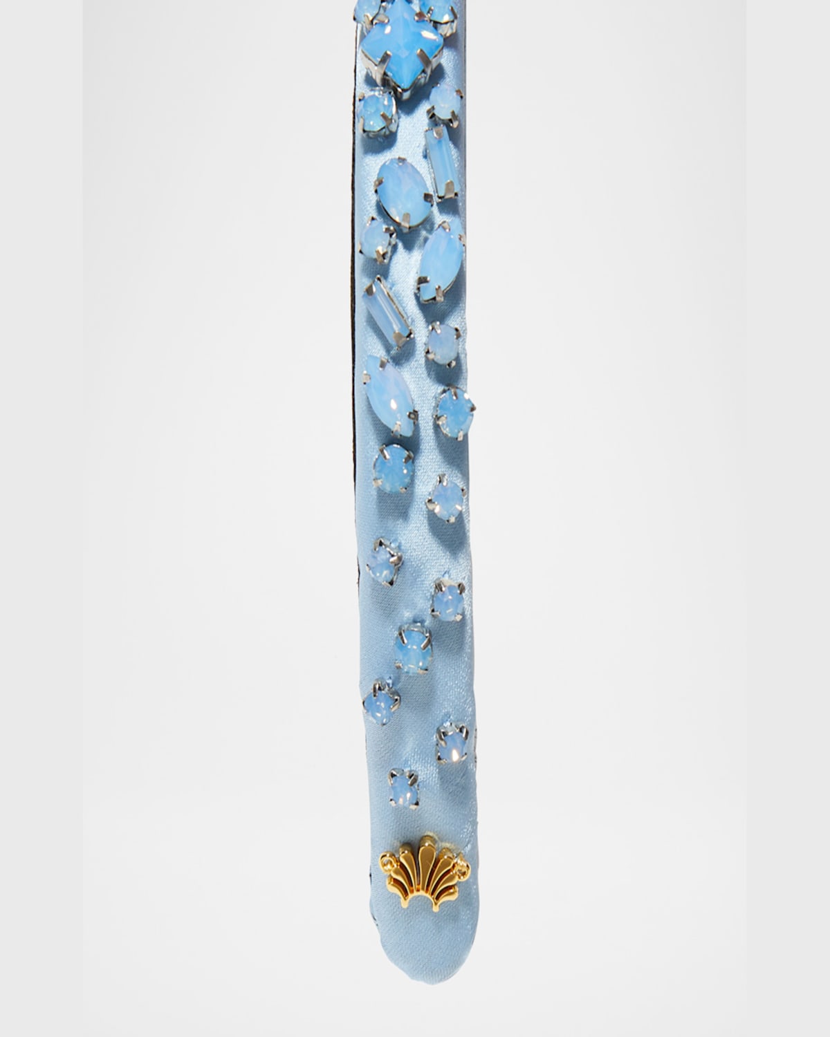 Lele Sadoughi Gigi December Blue Topaz Jeweled Birthstone Headband In March Aquamarine 400