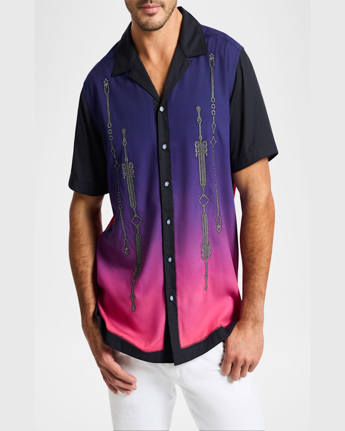 Robert Graham Men's Sunset Rally Camp Shirt In Multi