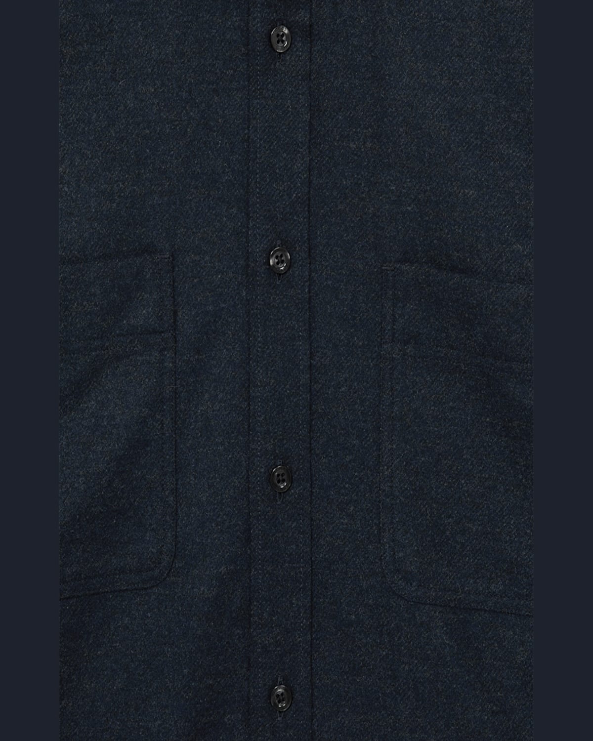 Reiss Navy Twin-pocket Button-through Overshirt In Navy