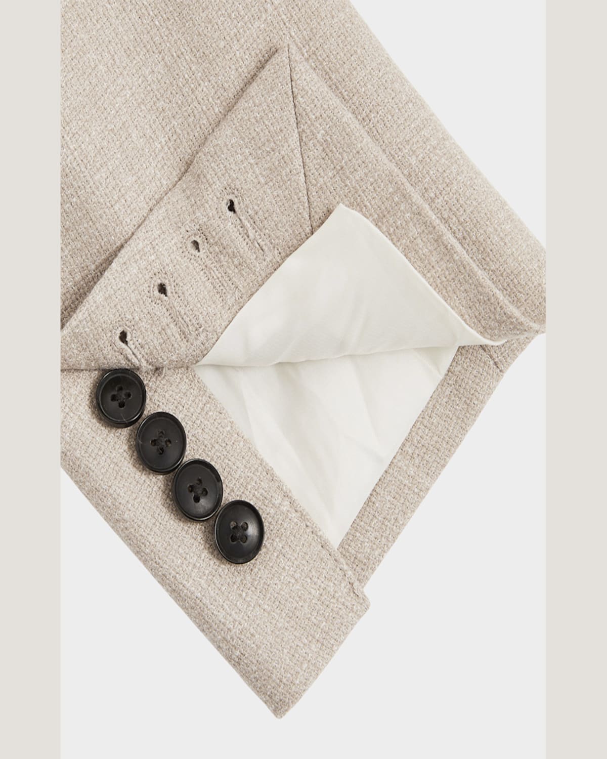 Reiss Mens Stack Single-breasted Wool-blend Blazer Oatmeal In Oatmeal