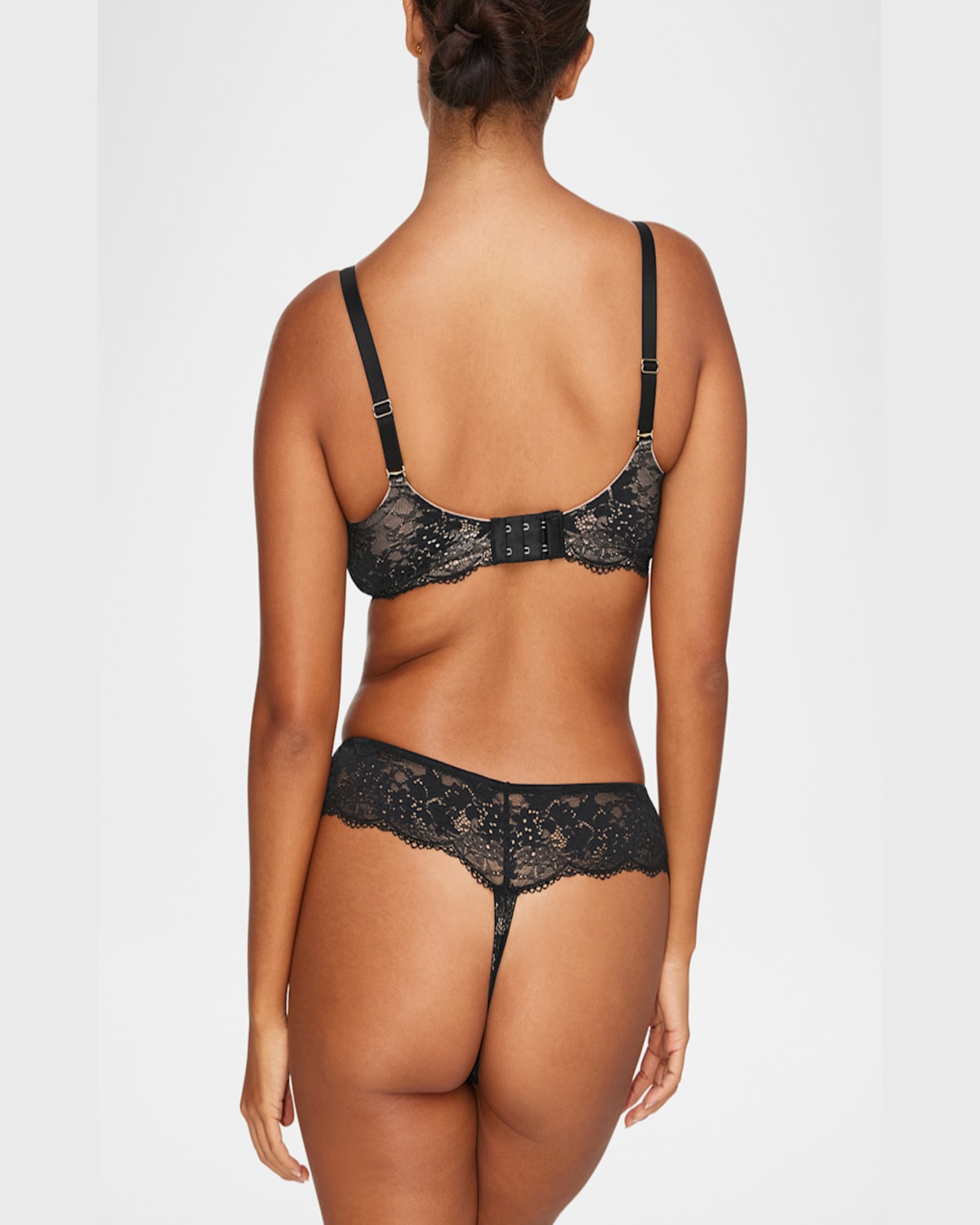 Thirdlove All Day Lace Wireless Memory Foam Bra In Black