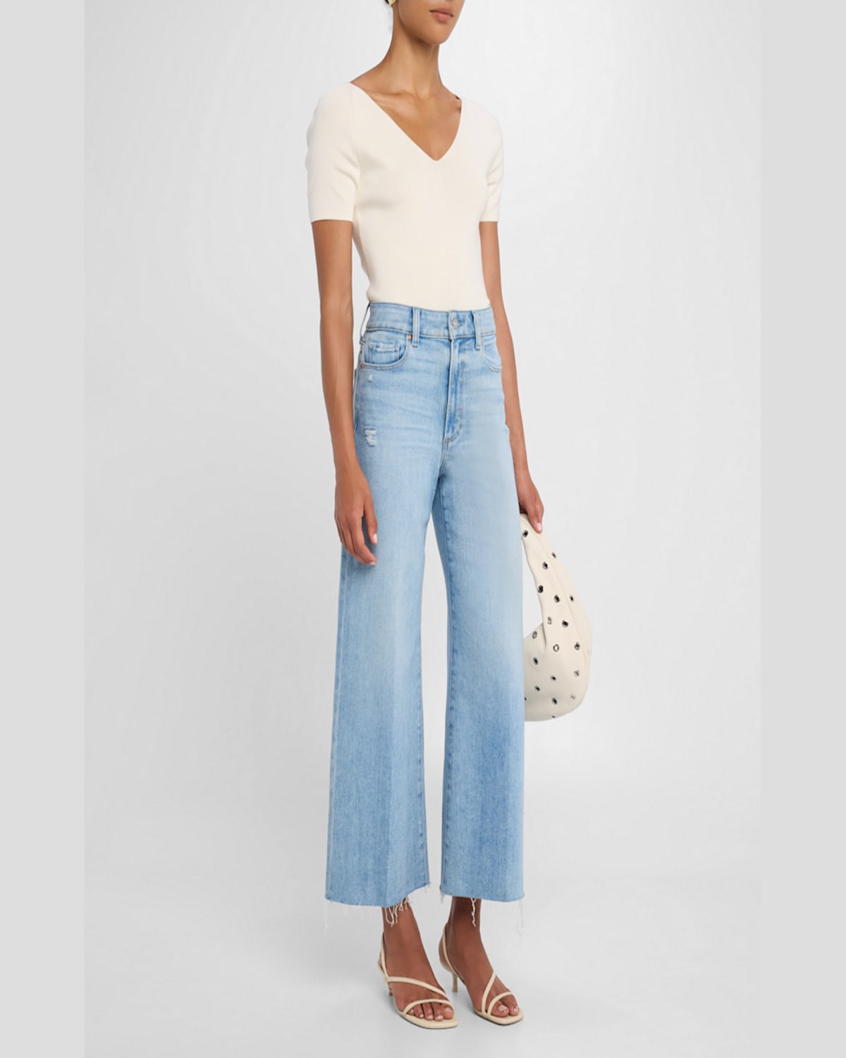 PAIGE ANESSA RAW HEM ANKLE JEANS 