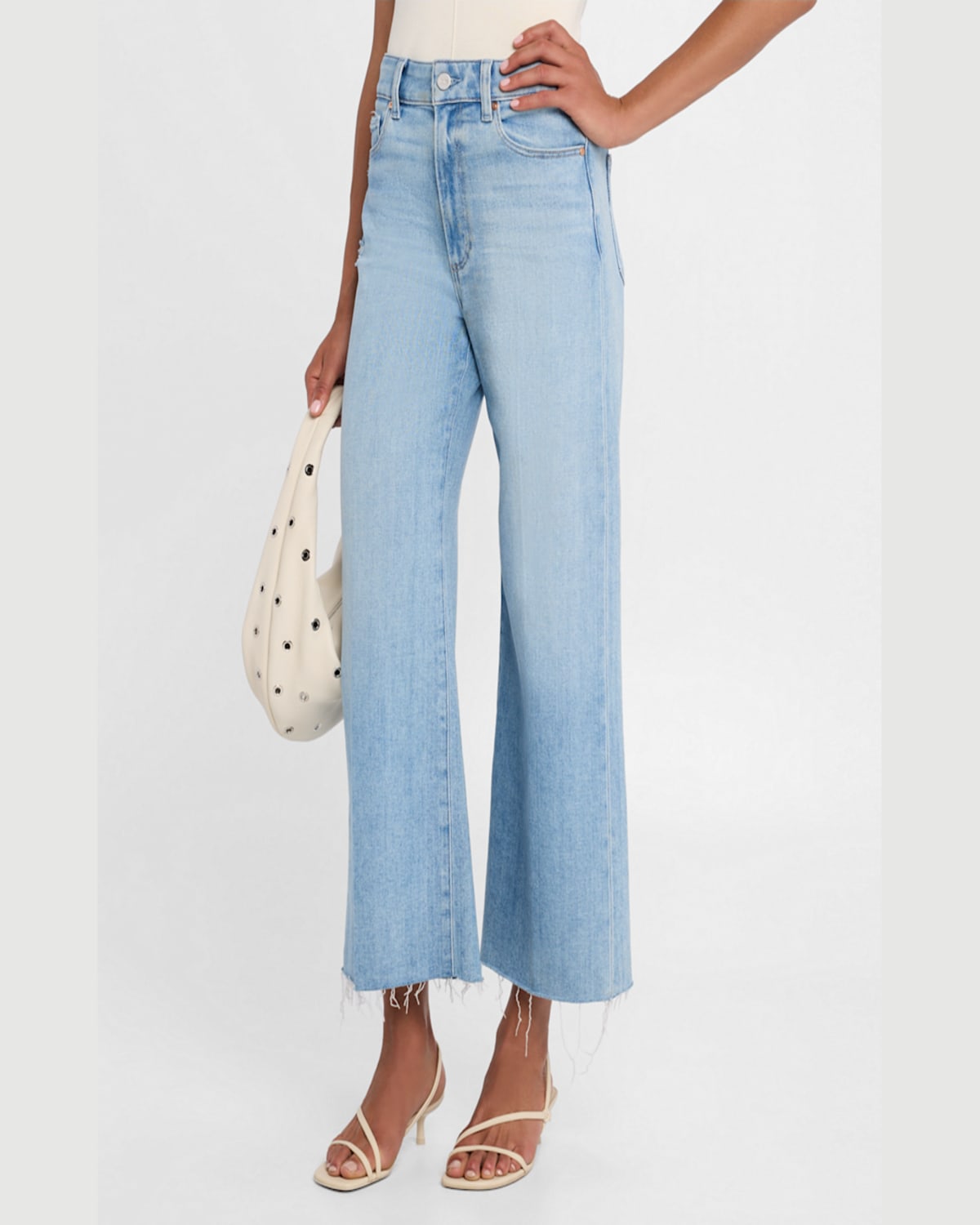 PAIGE ANESSA RAW HEM ANKLE JEANS 