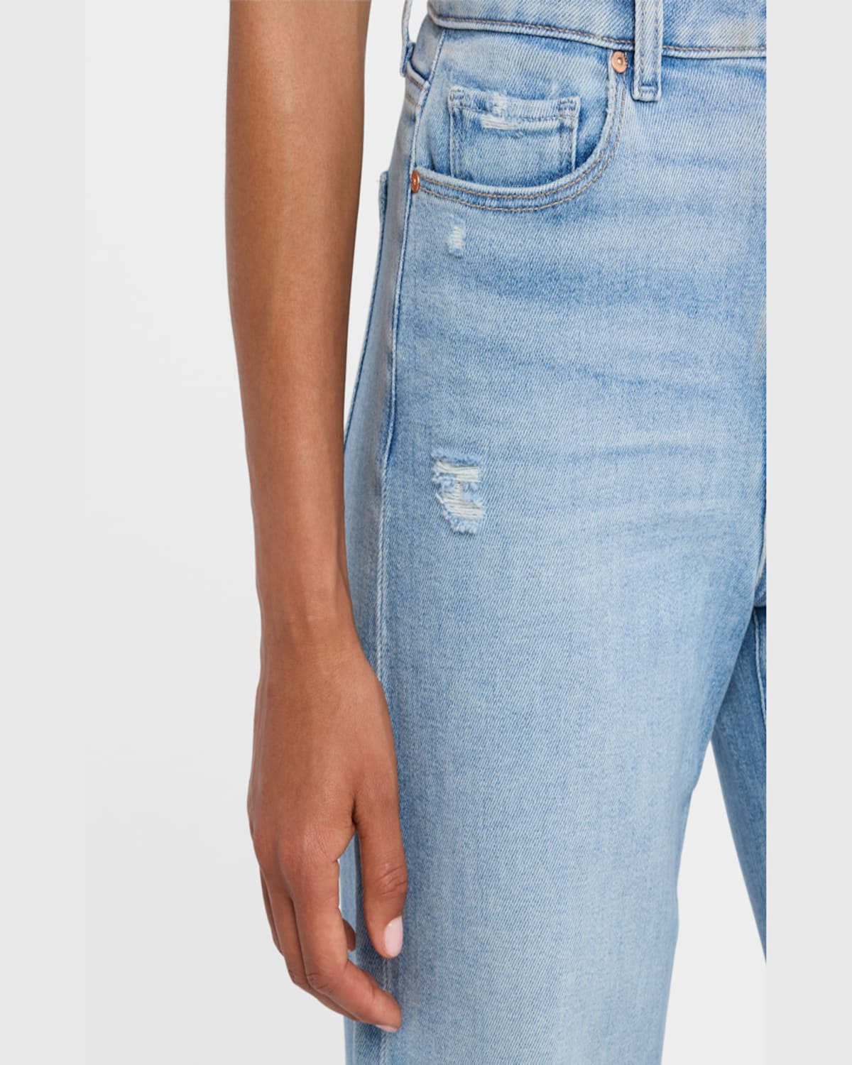 PAIGE ANESSA RAW HEM ANKLE JEANS 