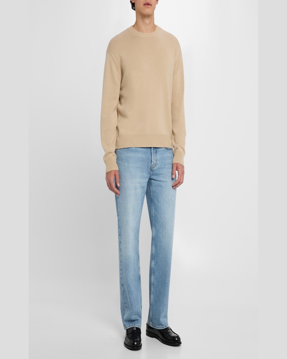 Frame Relaxed Straight Leg Jeans In Jefferson