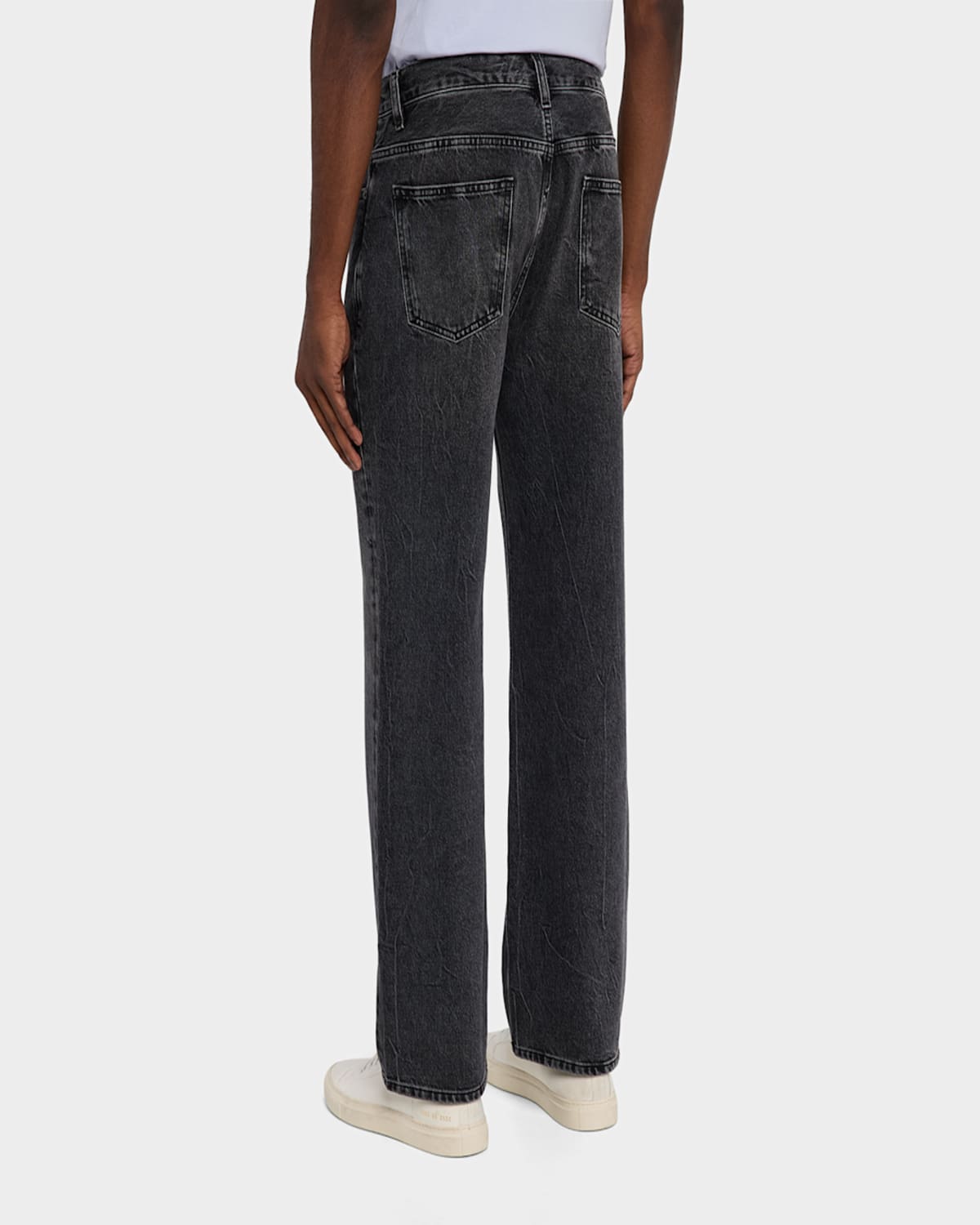 Frame Men's Washed Denim Relaxed Jeans In Brentwood