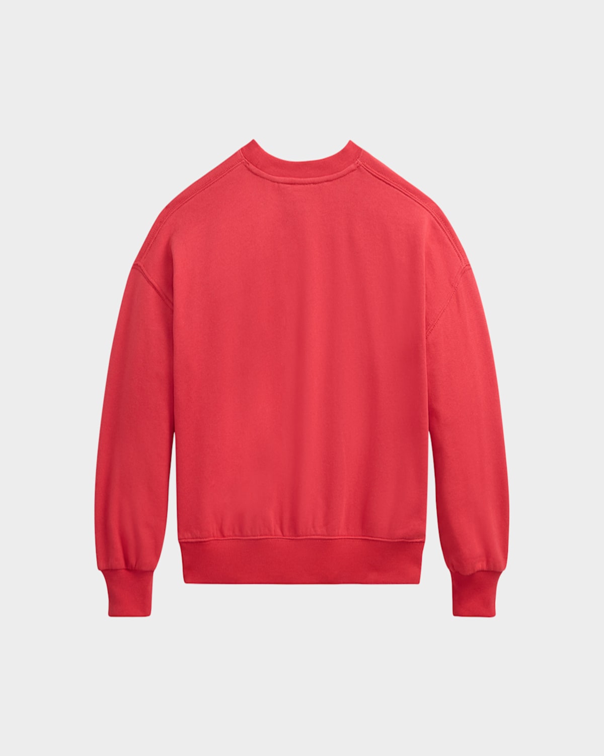Ralph Lauren Girl's Polo Bear Terry Sweatshirt In Starboard Red