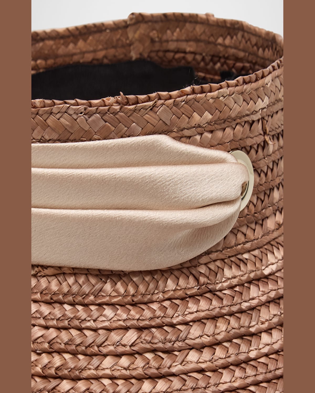 Shop Eugenia Kim Arabella Open-crown Straw Beach Hat In Bronze