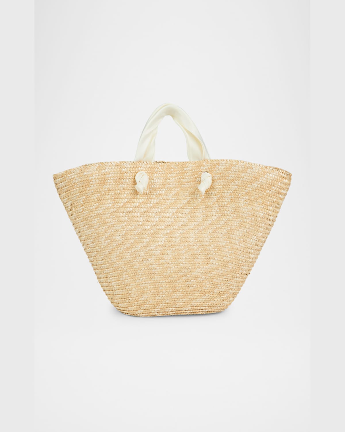 Eugenia Kim Carlotta Straw Bow Tote Bag In Natural