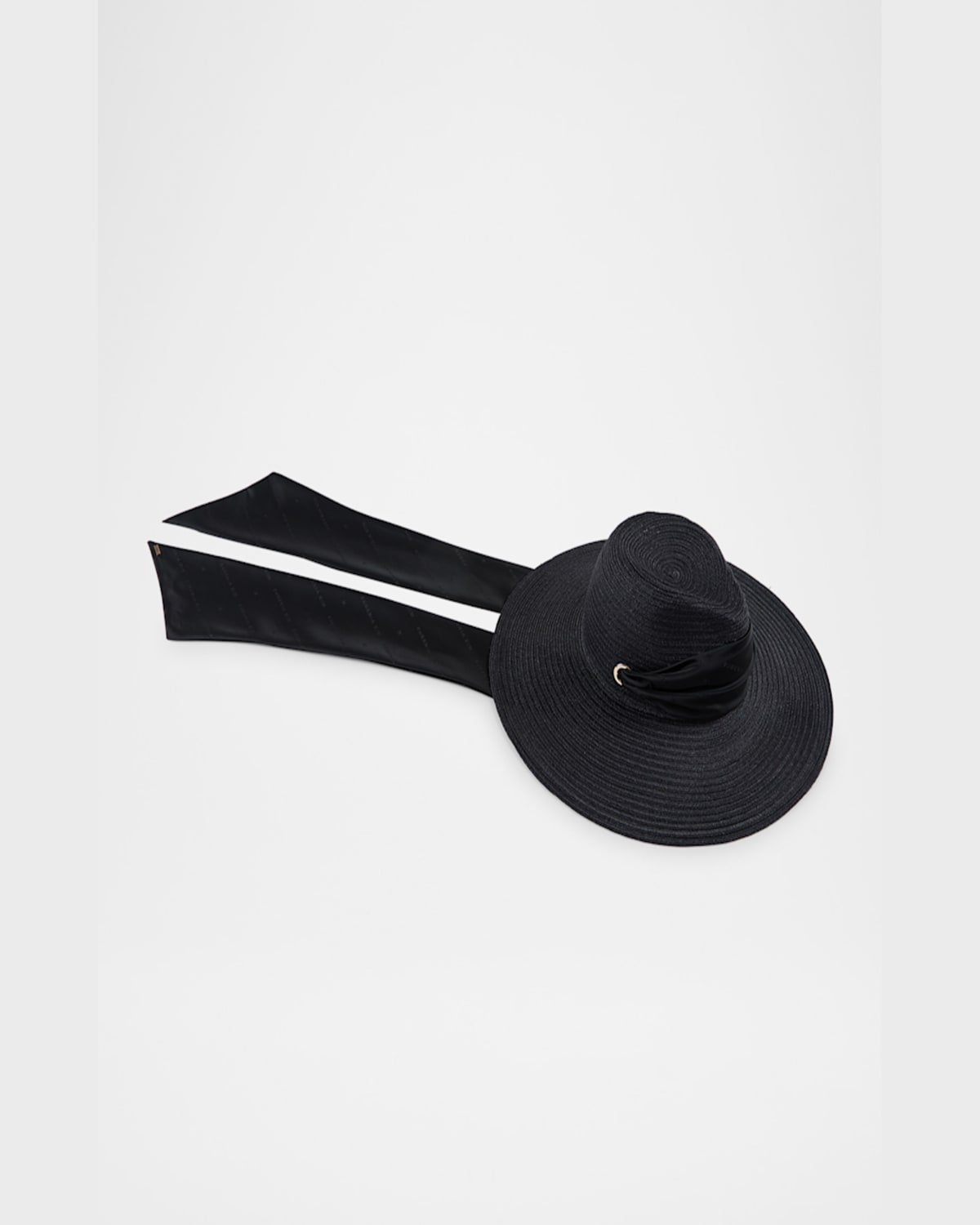 Eugenia Kim Cassidy Grosgrain-trimmed Hemp Sunhat In Black