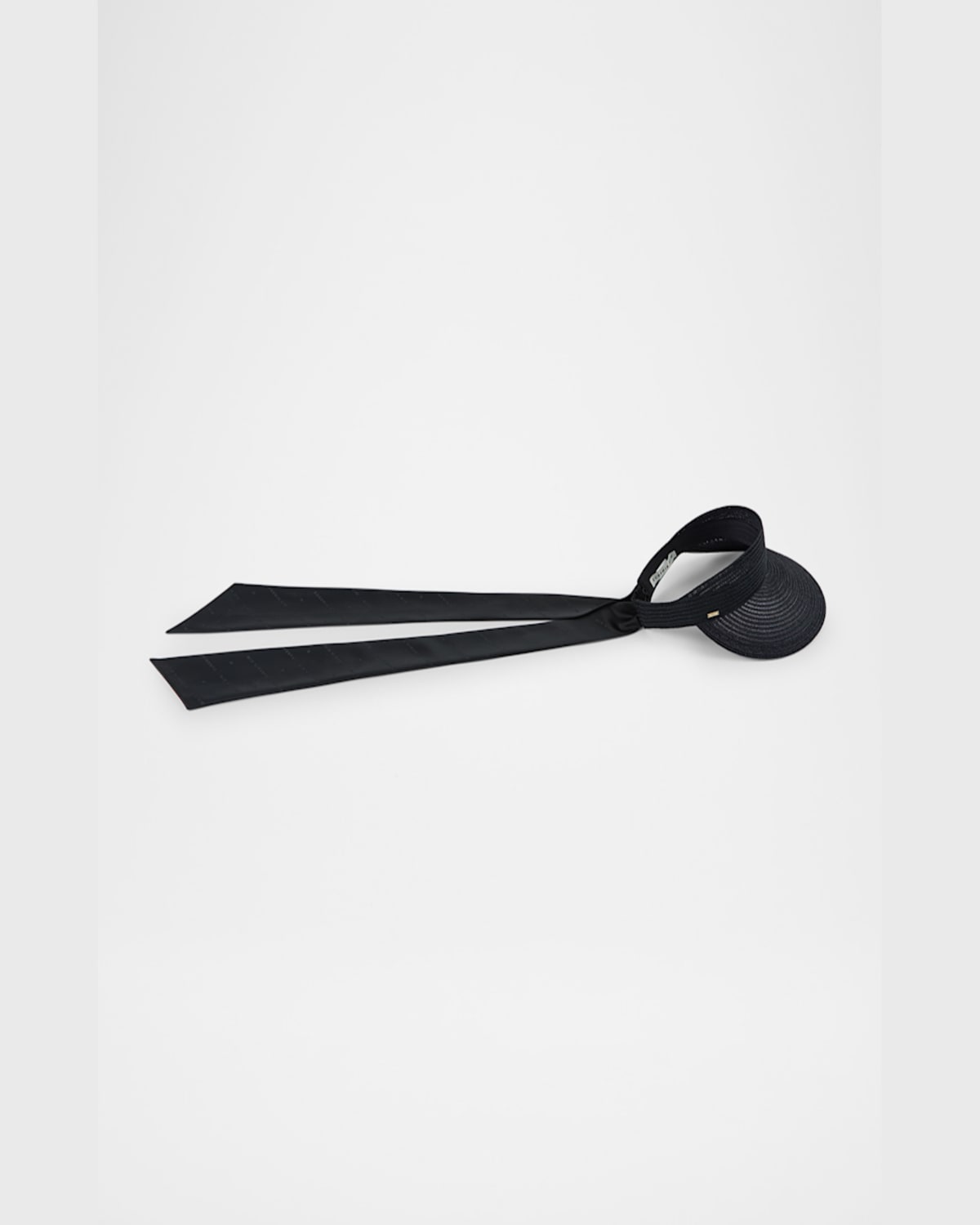 Eugenia Kim Ricky Grosgrain-trimmed Hemp-blend Visor In Black