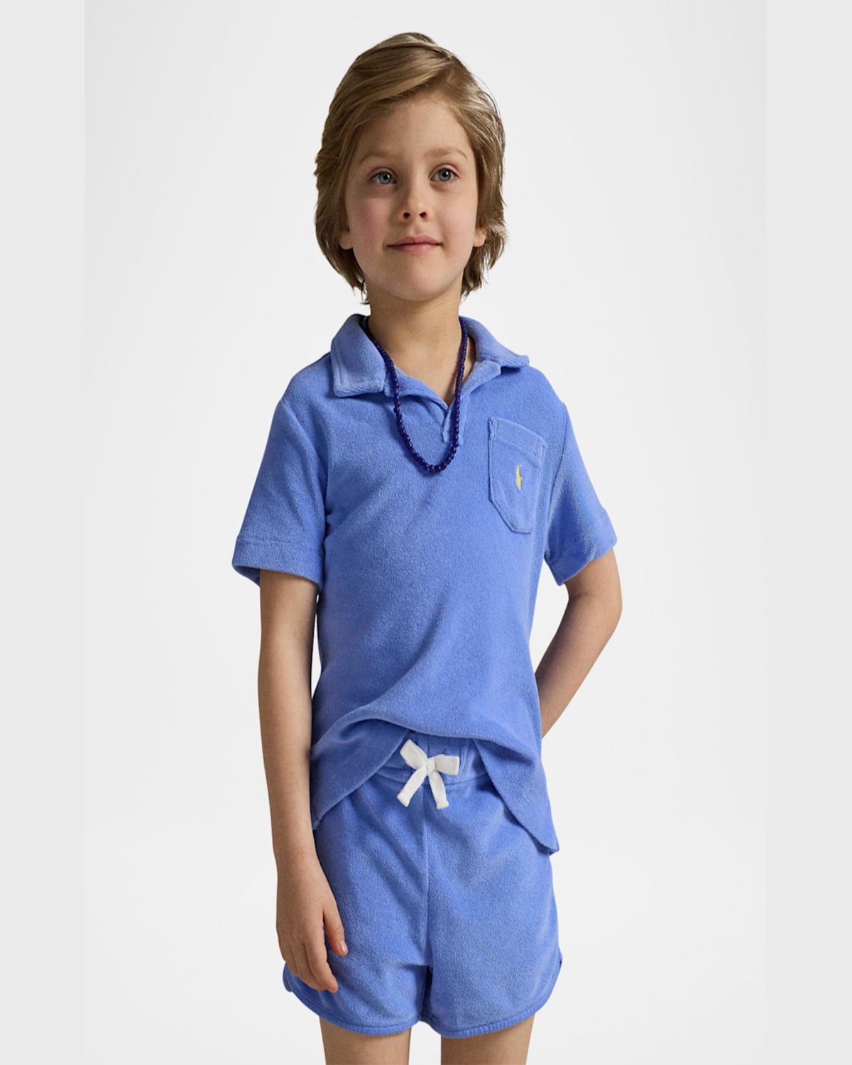 Ralph Lauren Boy's Two-piece French Terry Set In Harbor Island Blue
