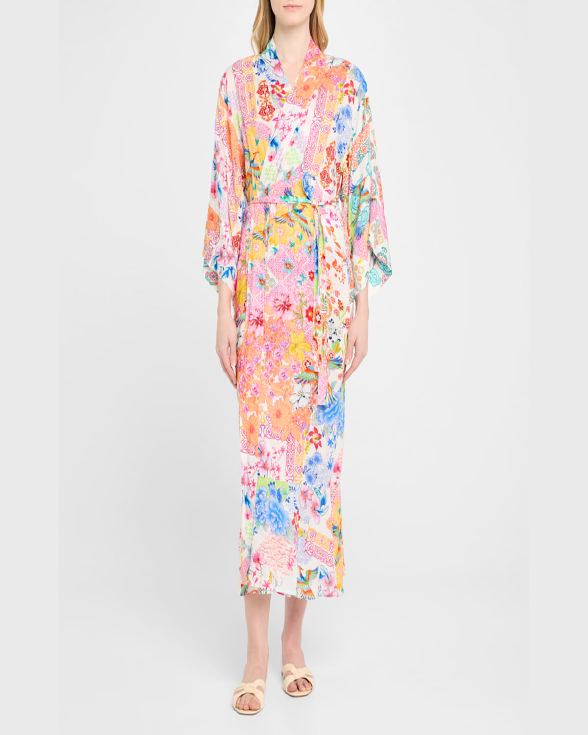 Johnny Was Paula Kimono Robe Coverup In Paula