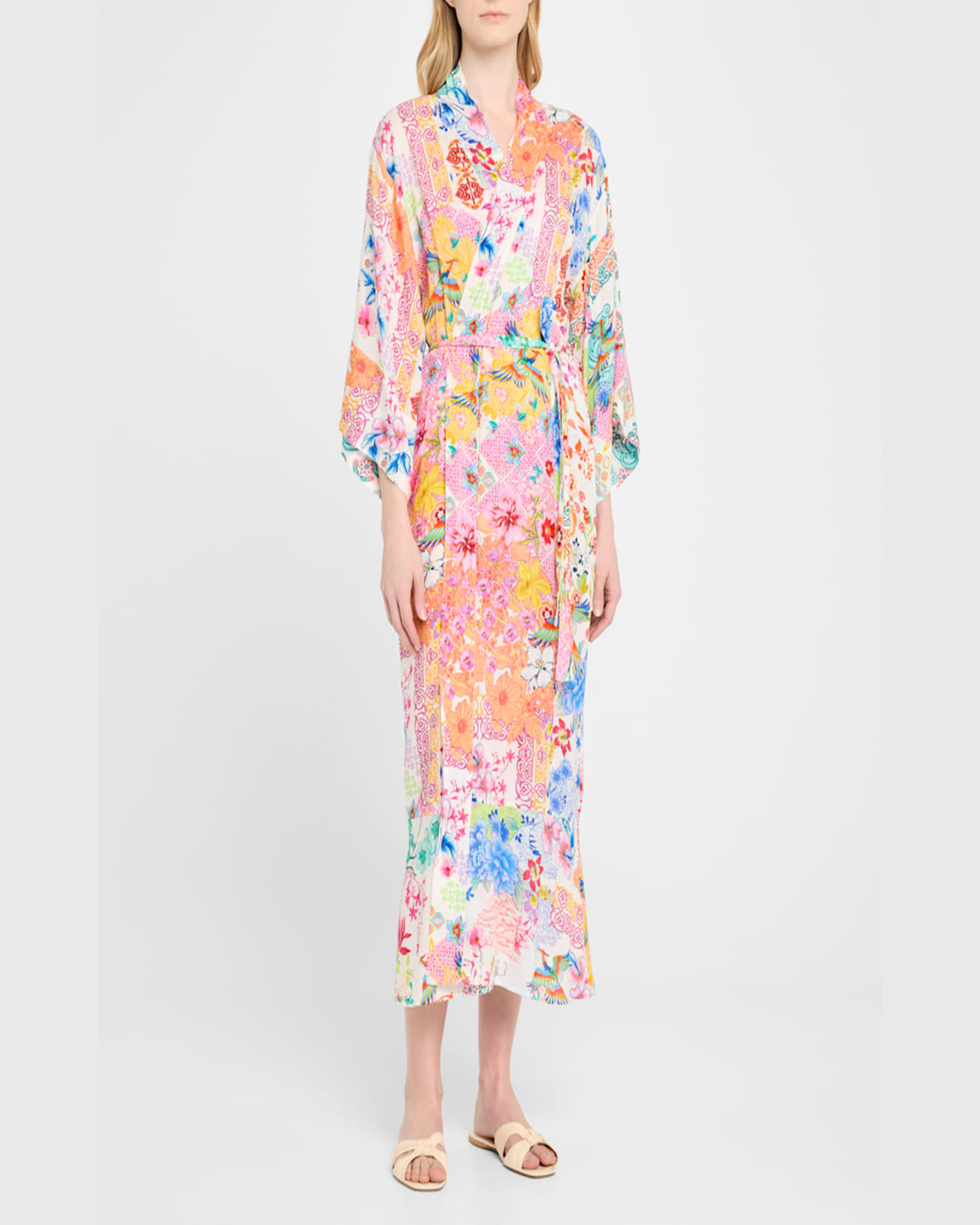 Johnny Was Paula Kimono Robe Coverup In Paula