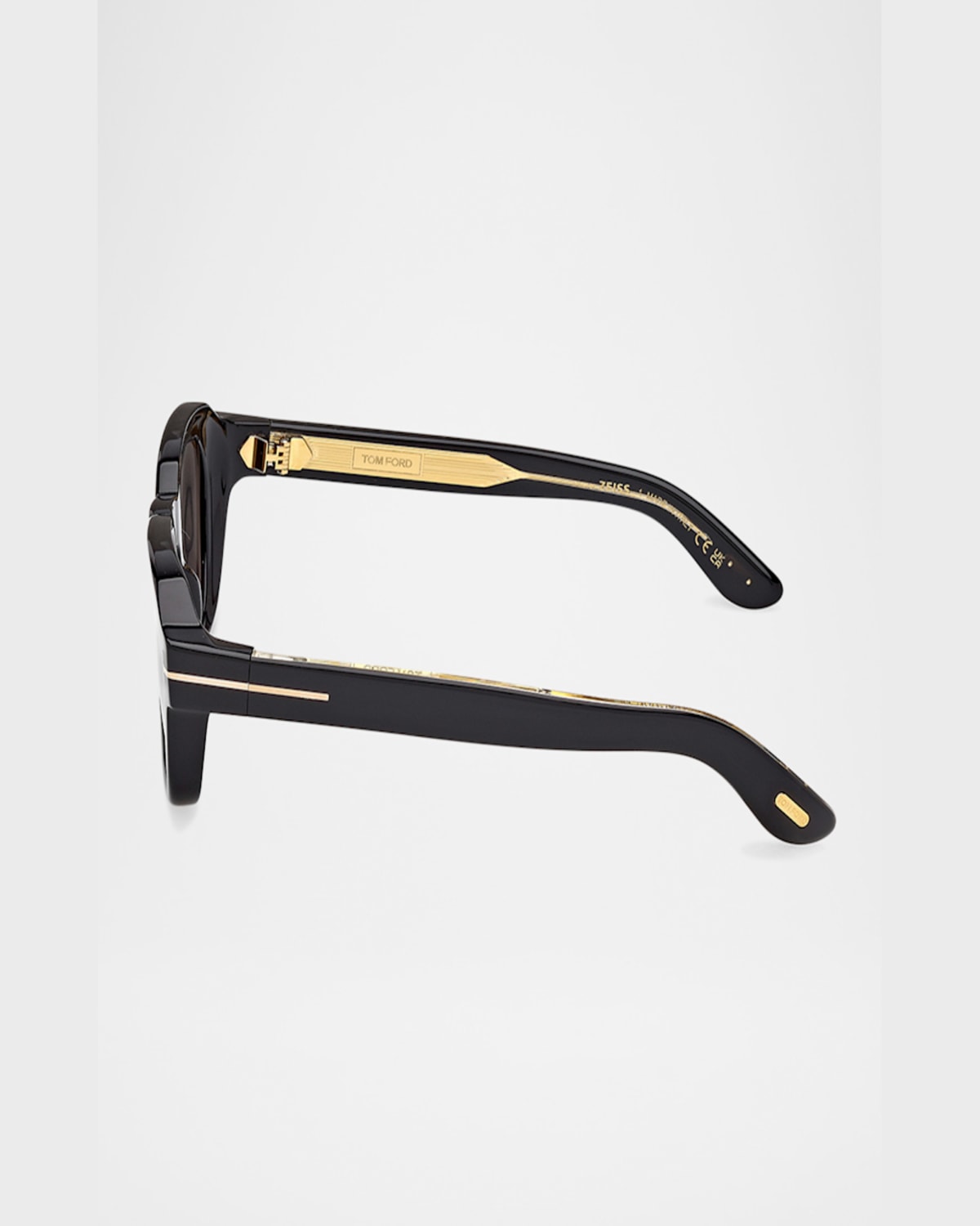 Tom Ford Men's Icon Collection Acetate Square Sunglasses In Shiny Black