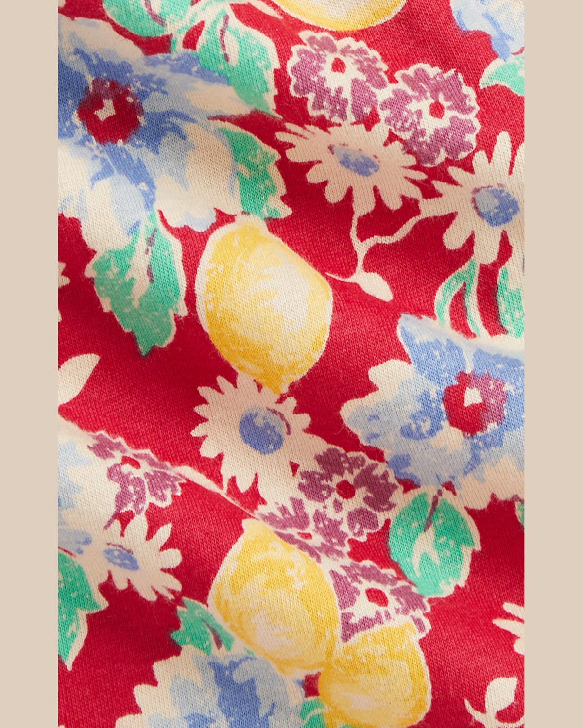 Ralph Lauren Girl's Floral & Lemon-print Romper W/ Sun Hat In Lemon Floral W Riverside