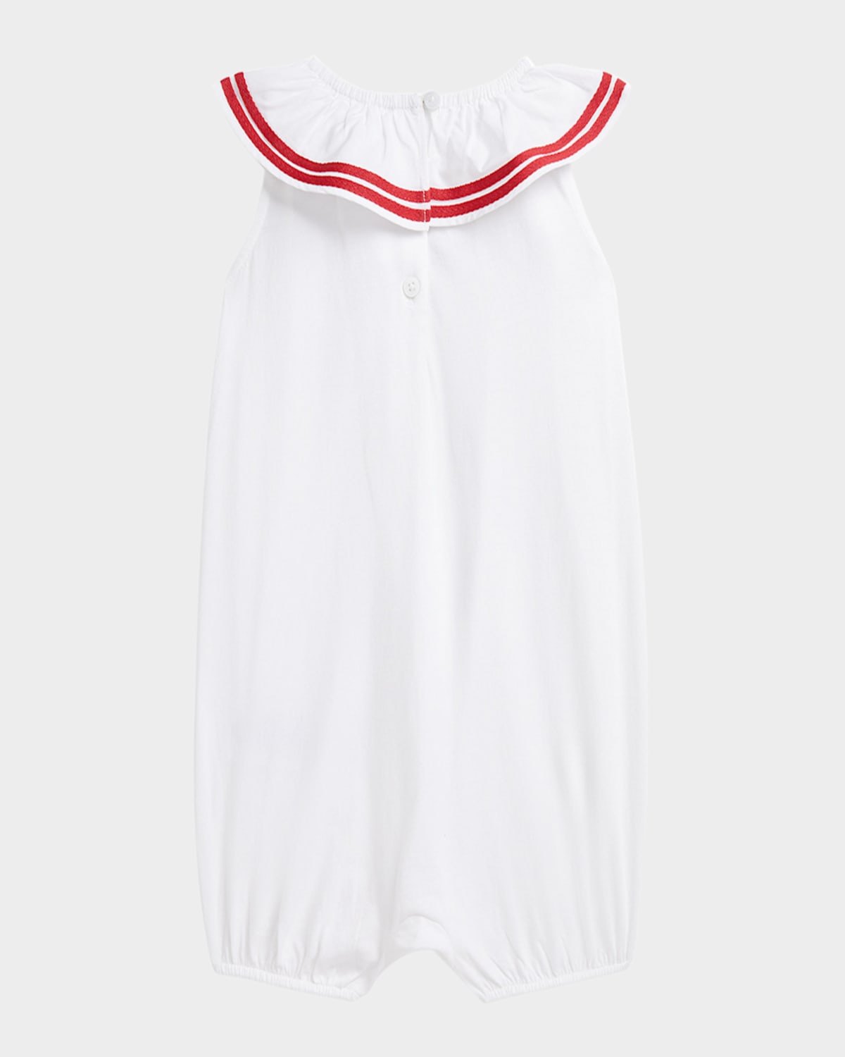 Ralph Lauren Girl's Nautical Inspired Romper In White