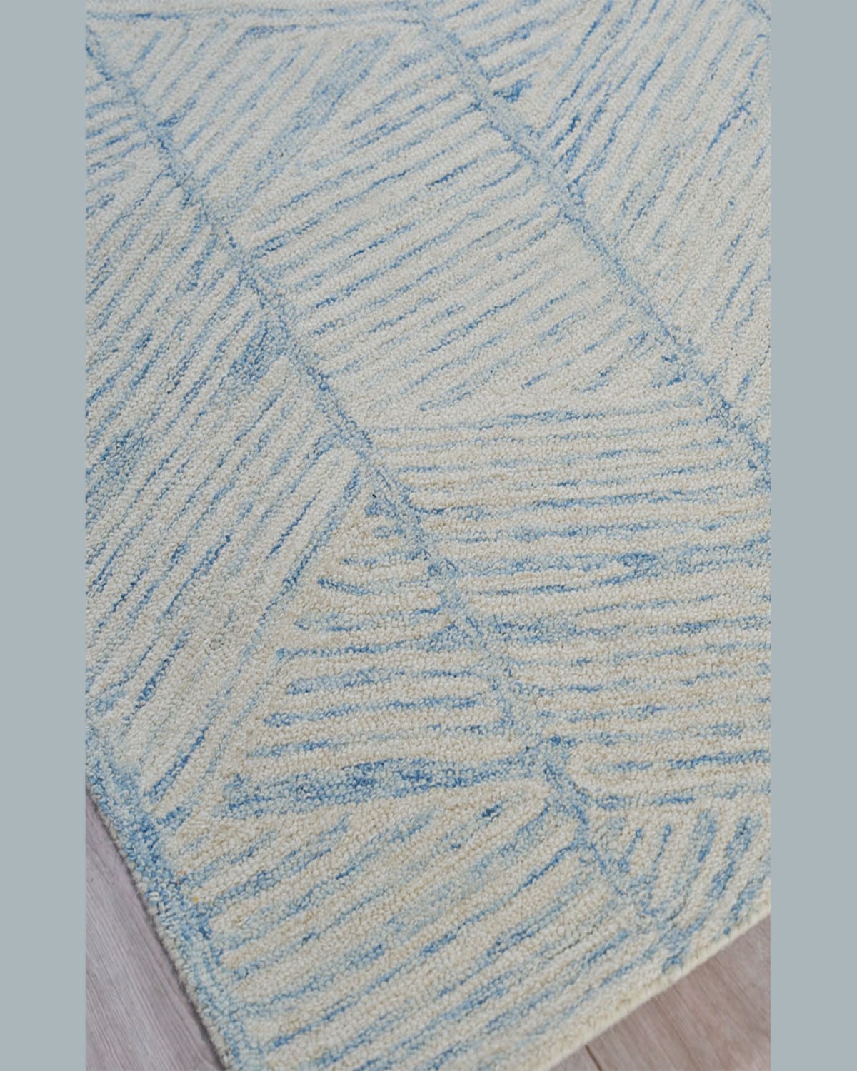 Exquisite Rugs Kascata 6785 Area Rug, 6' X 9' In Blue/ivory