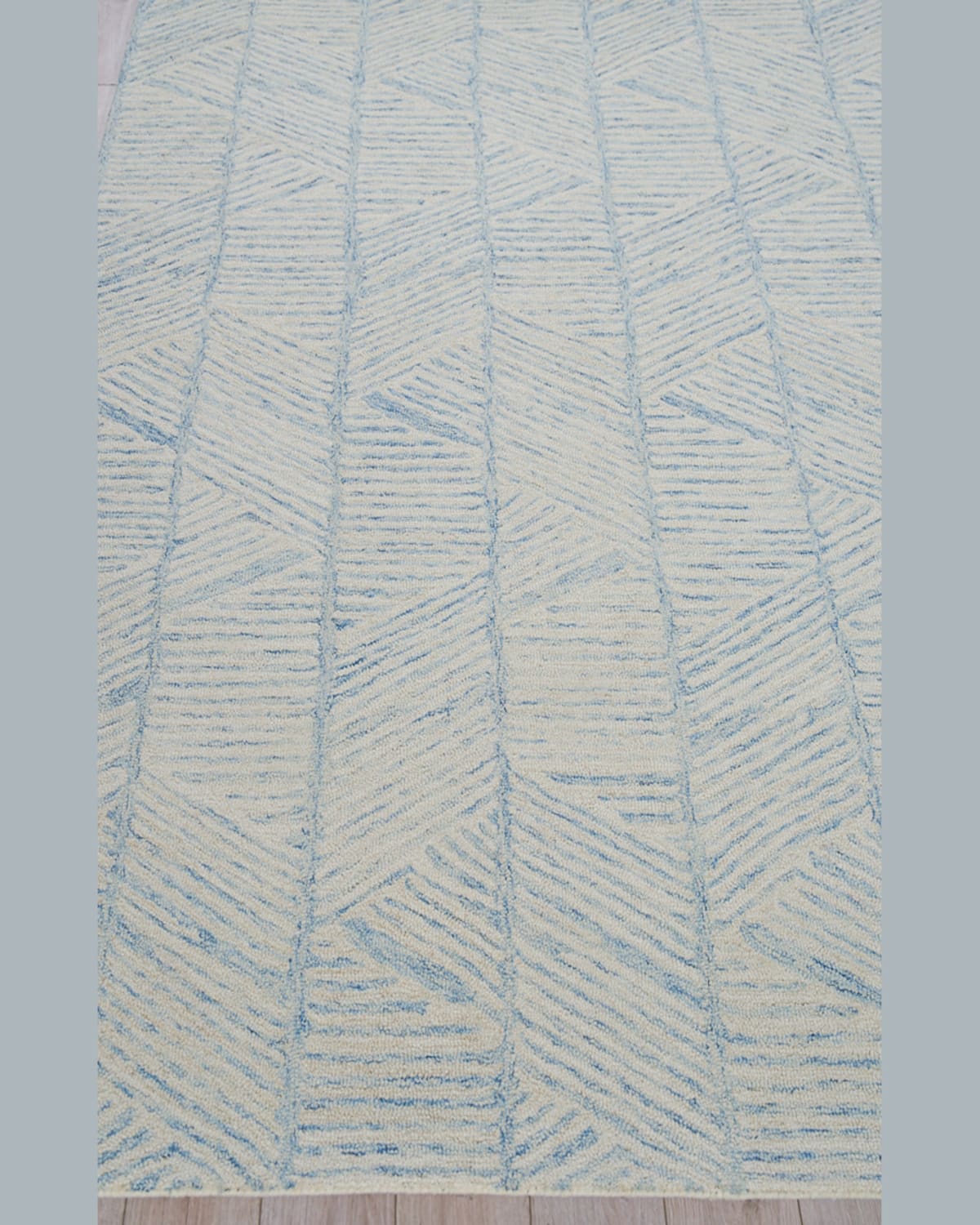 Exquisite Rugs Kascata 6785 Area Rug, 5' X 8' In Blue/ivory