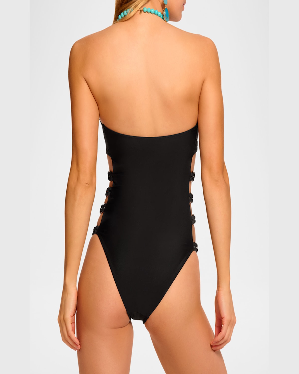 Shop Ramy Brook Viviana Strapless One-piece Swimsuit In White