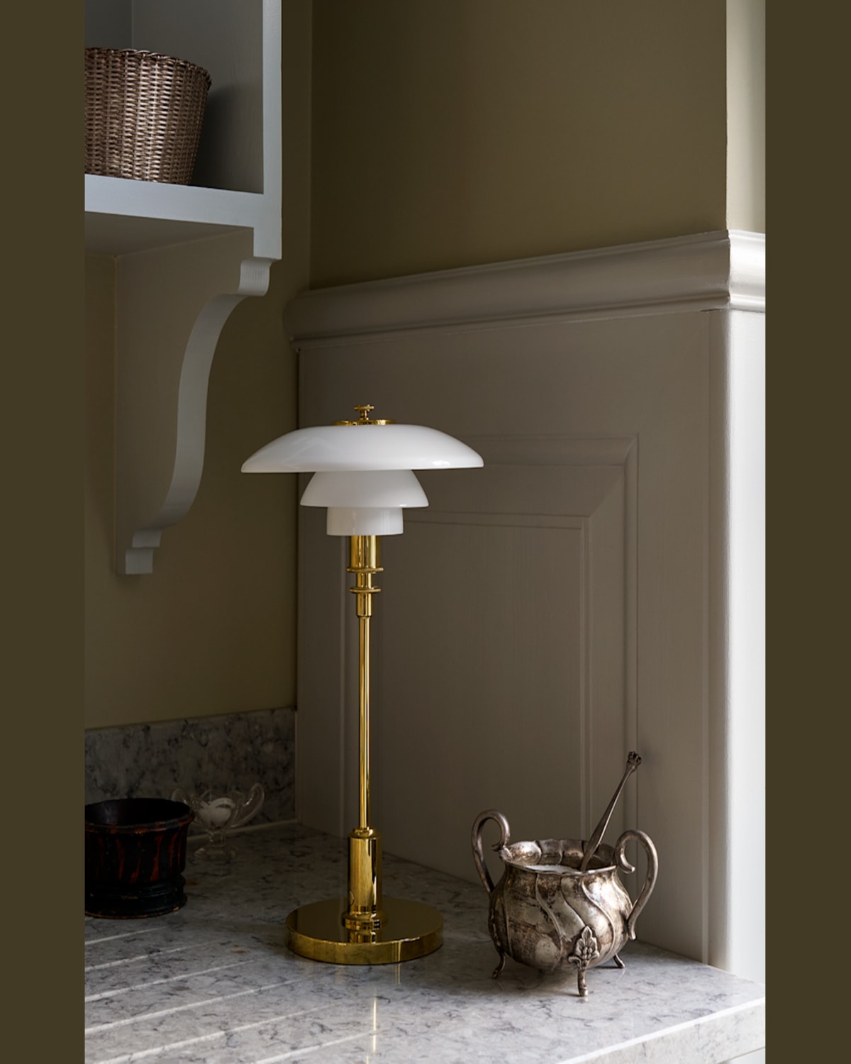 Louis Poulsen Ph 2/1 Table Lamp In Brass
