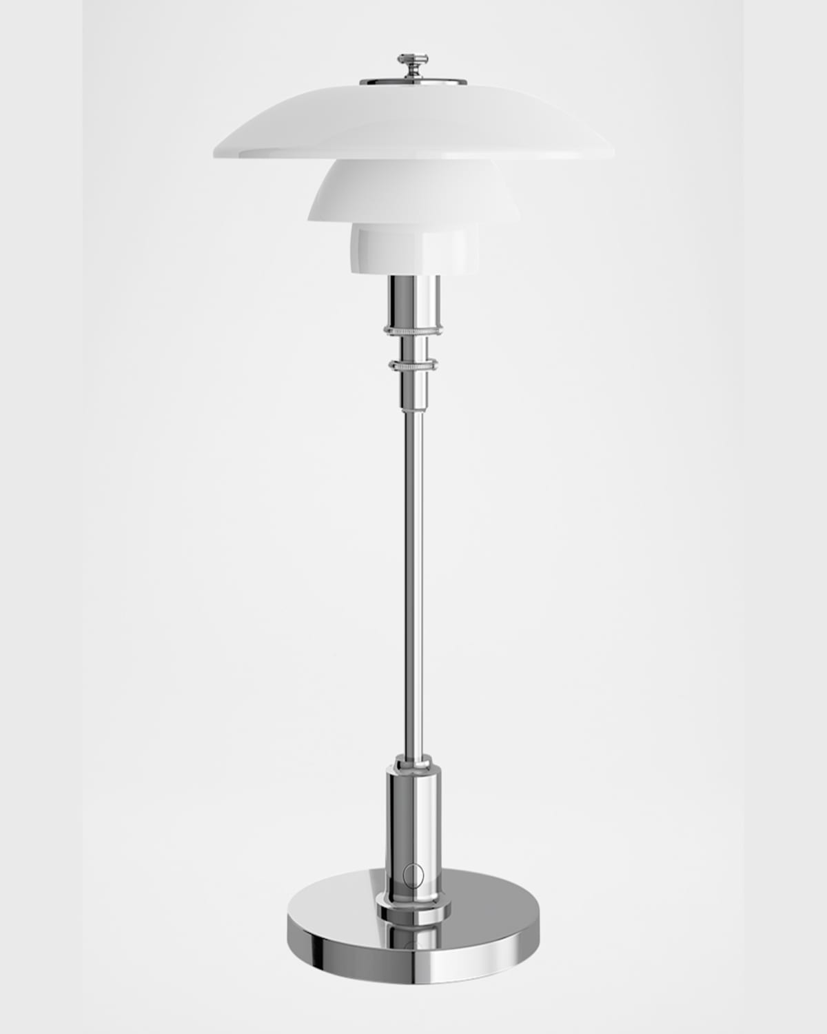 Louis Poulsen Ph 2/1 Portable Rechargeable Table Lamp In Chrome