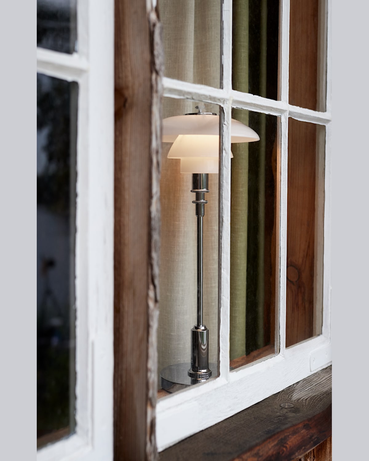Louis Poulsen Ph 2/1 Portable Rechargeable Table Lamp In Chrome