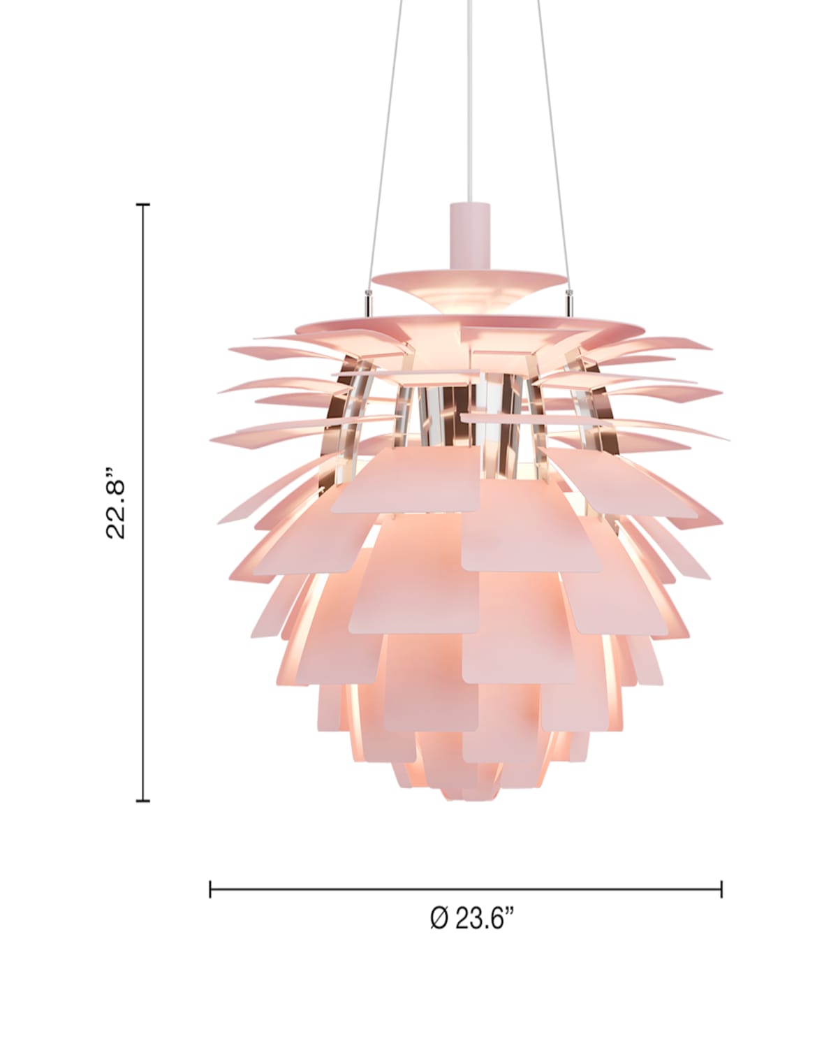 Louis Poulsen Ph Artichoke Lamp In Pale Rose