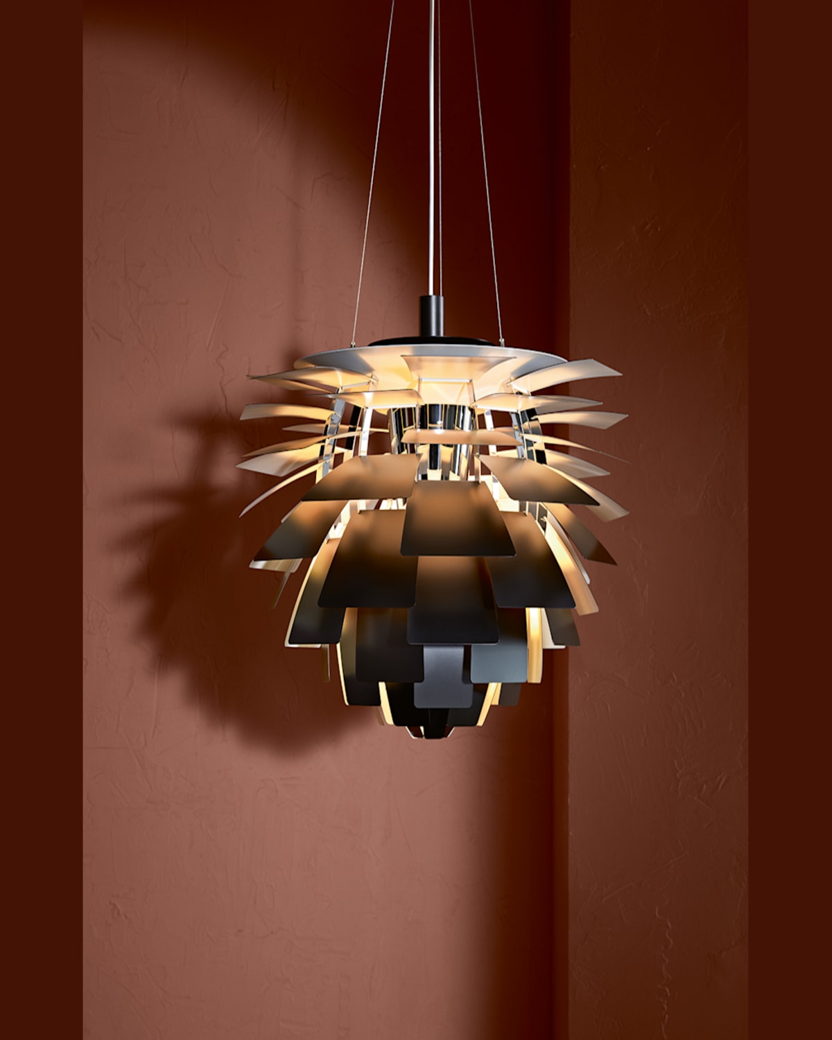 Louis Poulsen Ph 24" Artichoke Pendant In Brass