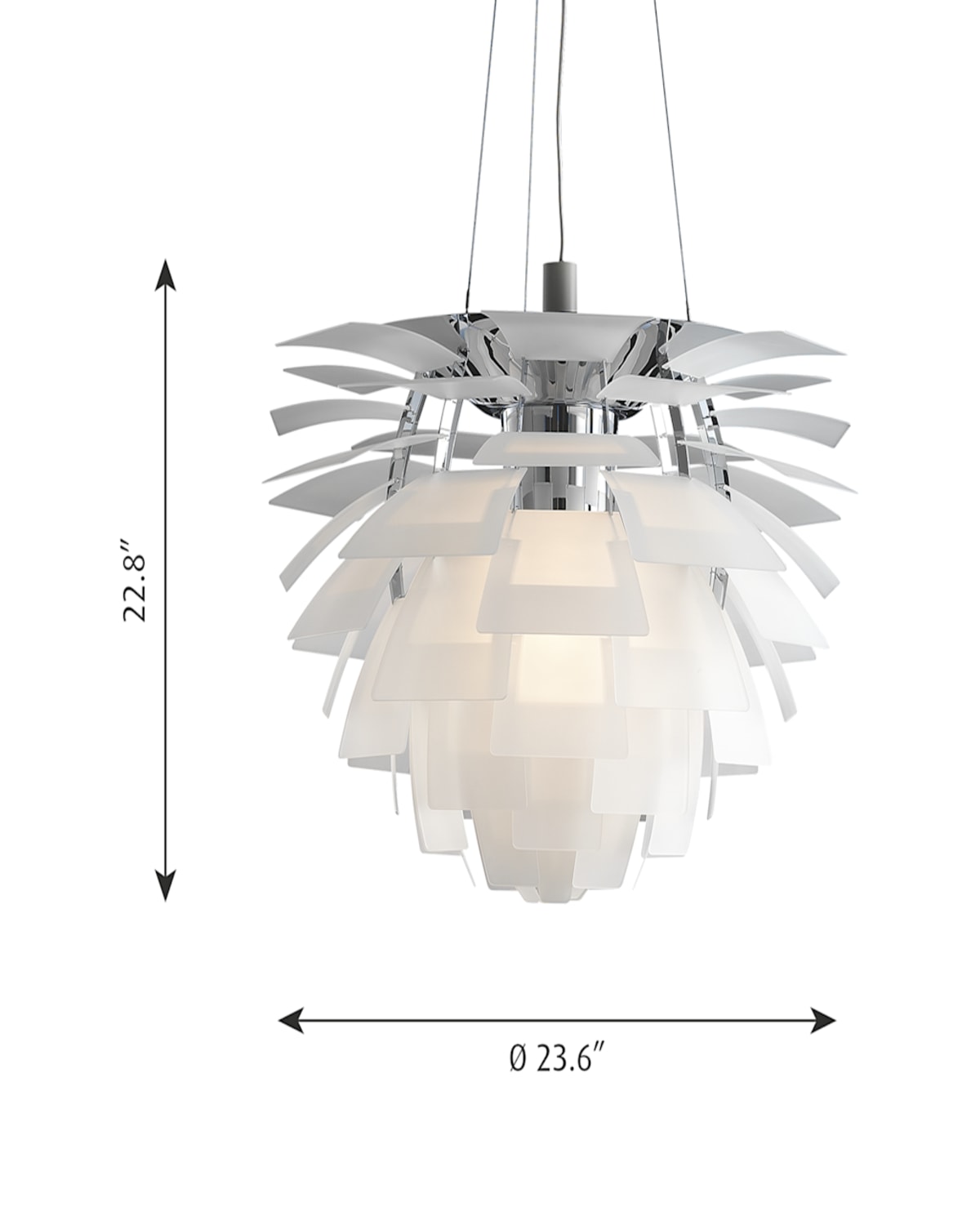 LOUIS POULSEN PH 24" ARTICHOKE PENDANT