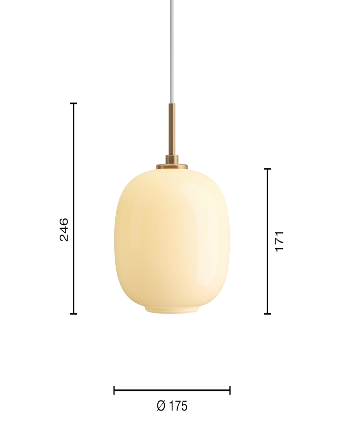Louis Poulsen Vl45 Radiohus Pendant Lamp In Pale Yellow