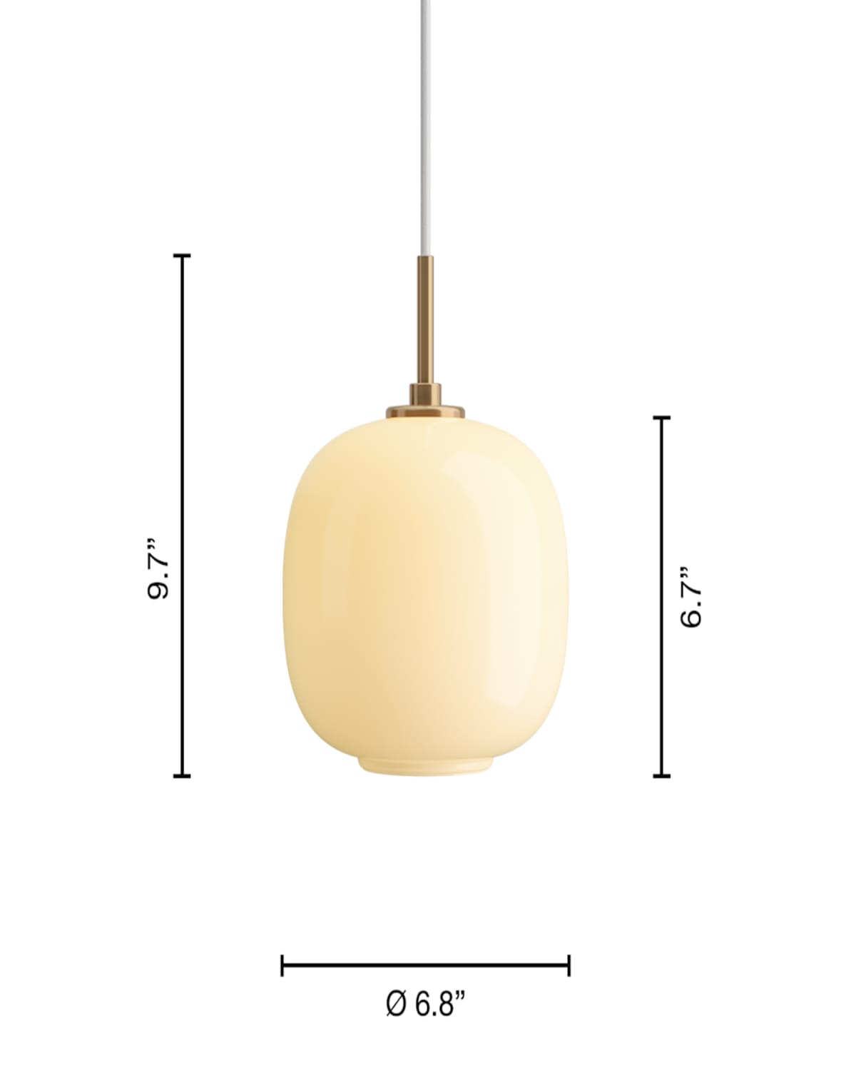 Louis Poulsen Vl45 Radiohus Pendant Lamp In Pale Yellow