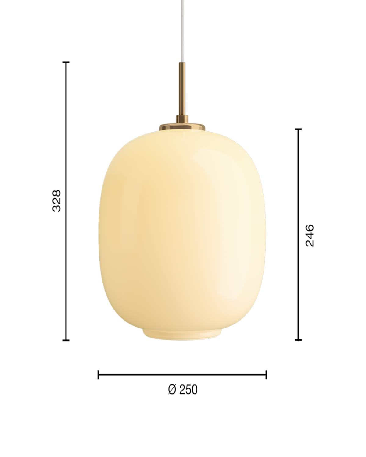 Louis Poulsen Vl45 Radiohus Pendant Lamp In Pale Yellow