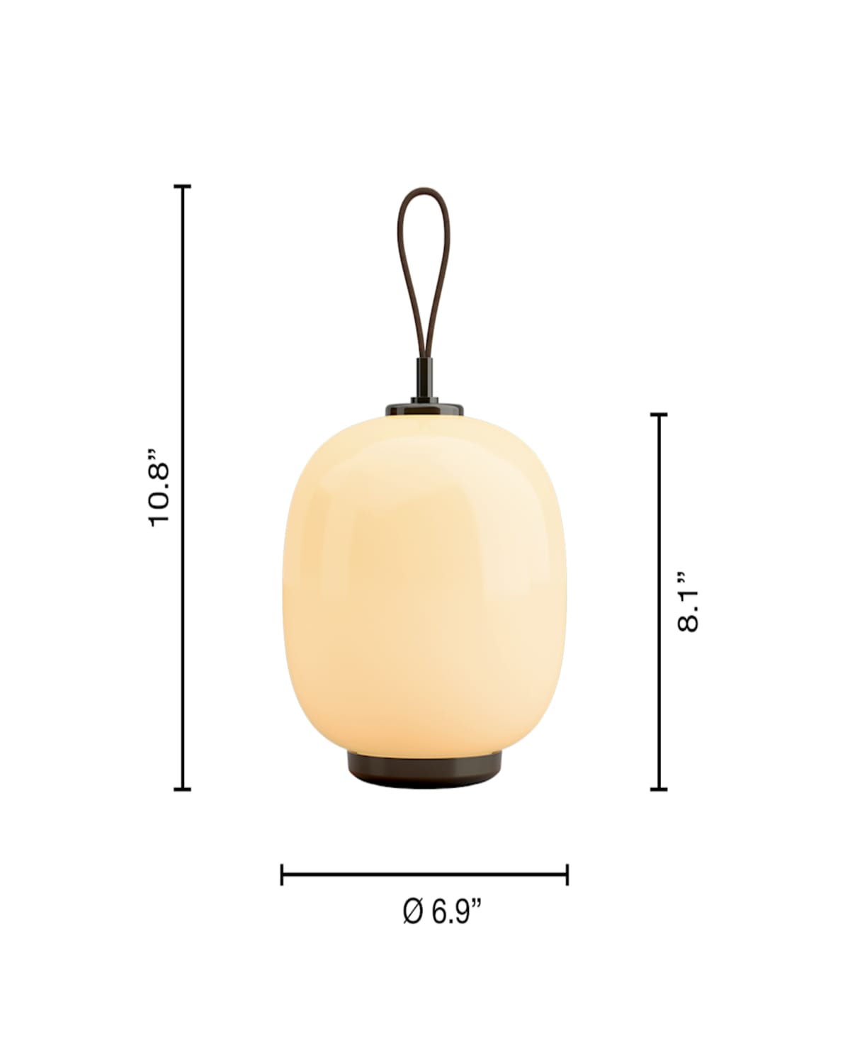 Louis Poulsen Vl45 Radiohus 6.9" Portable Lamp In Pale Yellow