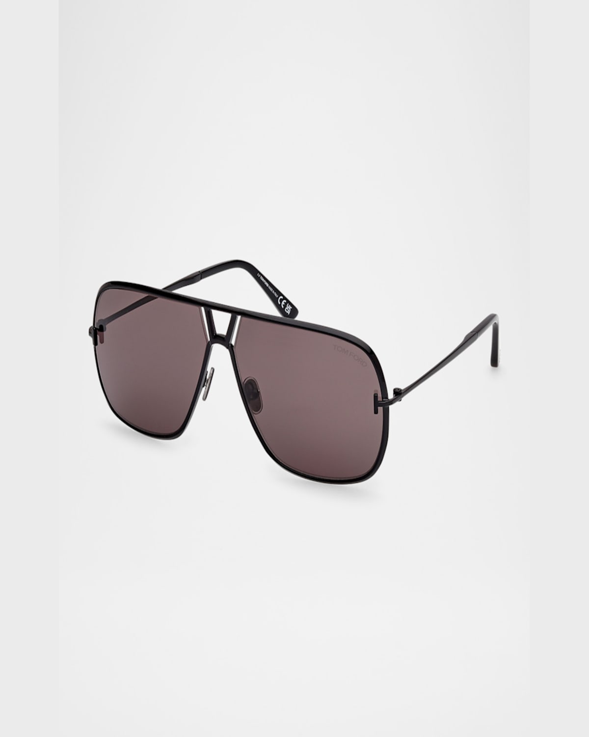 Tom Ford Full Frame Sunglasses In Shiny Black