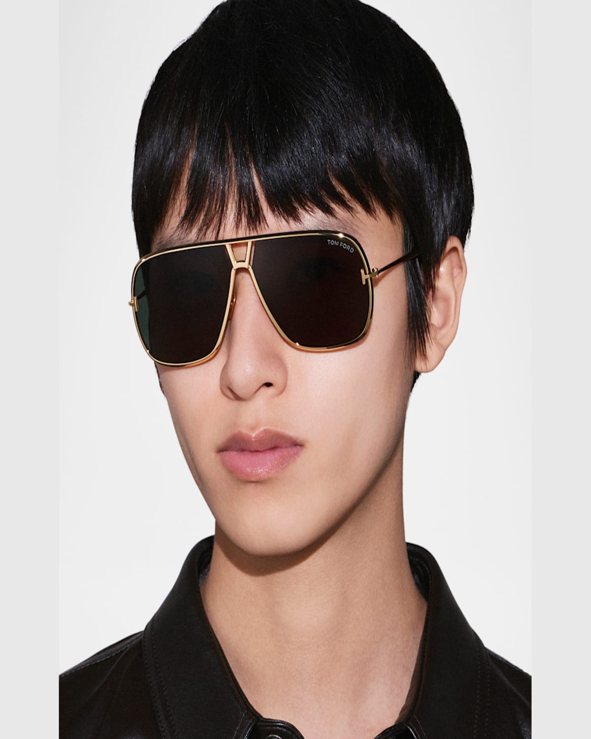 Tom Ford Ft1204 Stavros Sunglasses Gold In Green