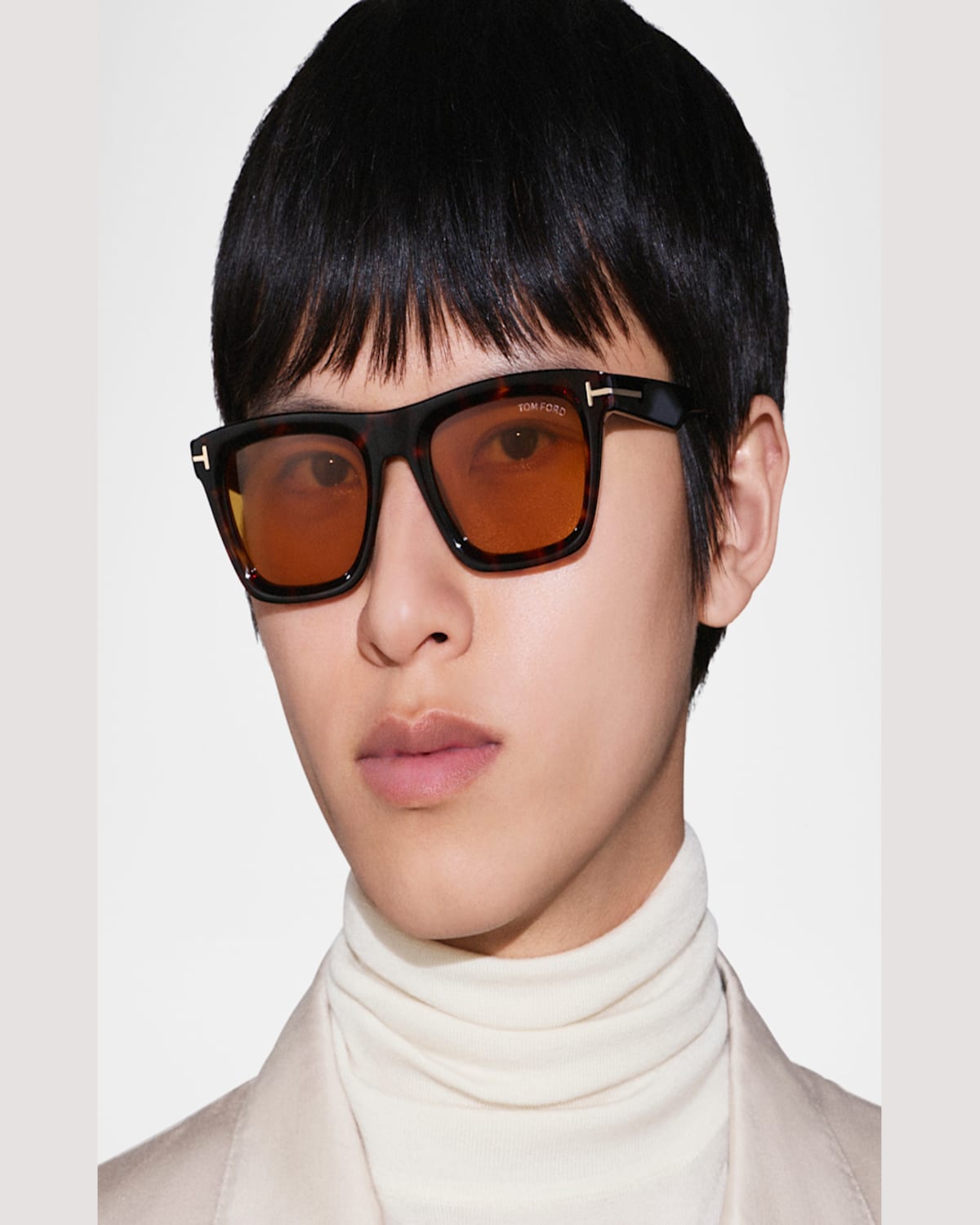 Tom Ford Mens Dark Havana Tf1208 Lelio Square-frame Acetate Sunglasses In Shiny Dark Havana