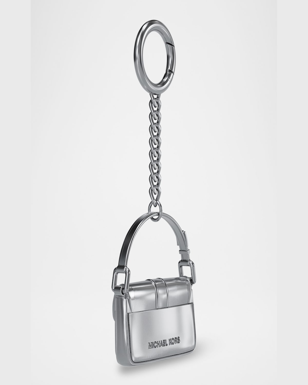 Michael Michael Kors Colby Bag Charm In Silver