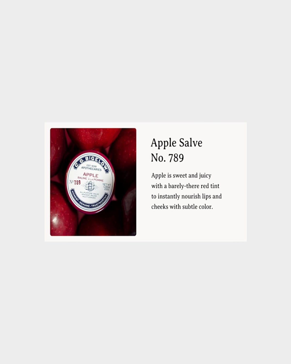 C.o. Bigelow Lip Salve Tin Trio Set