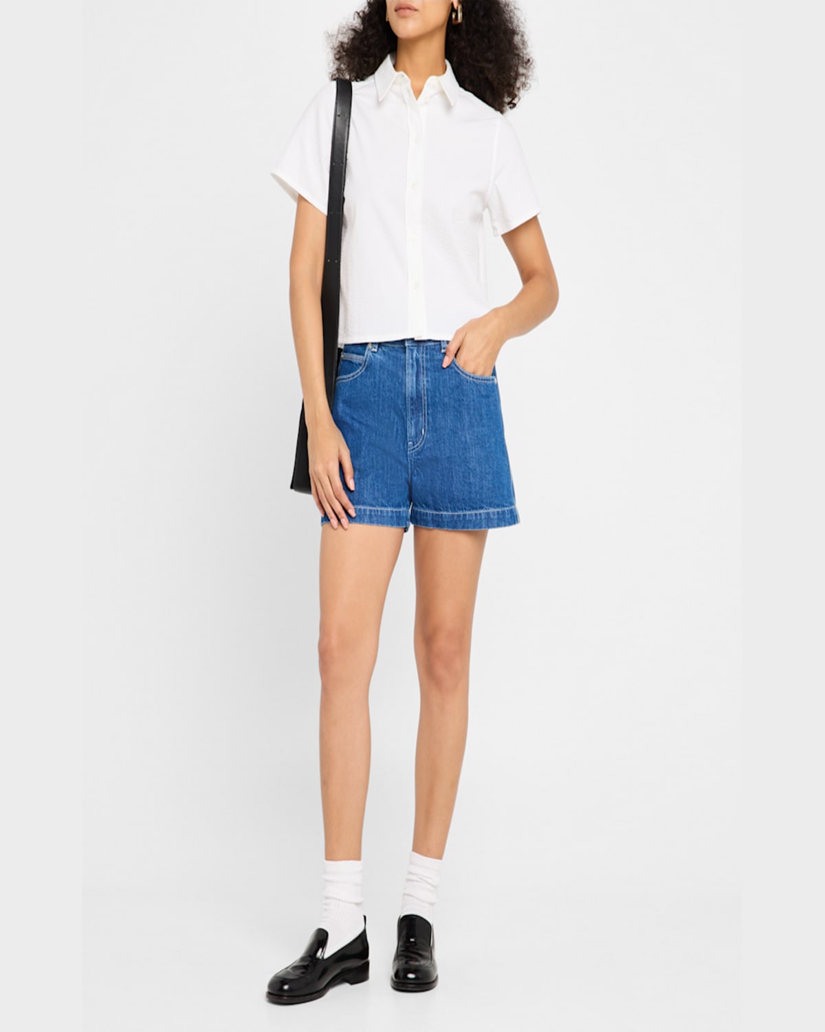 Frame The Charm High Waist Denim Shorts