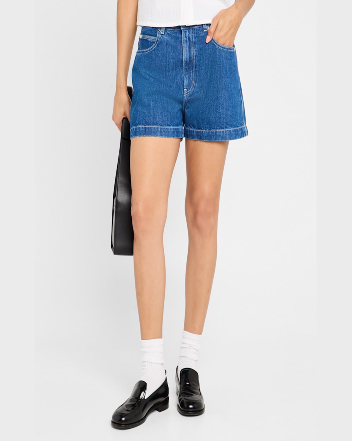 Frame The Charm High Waist Denim Shorts