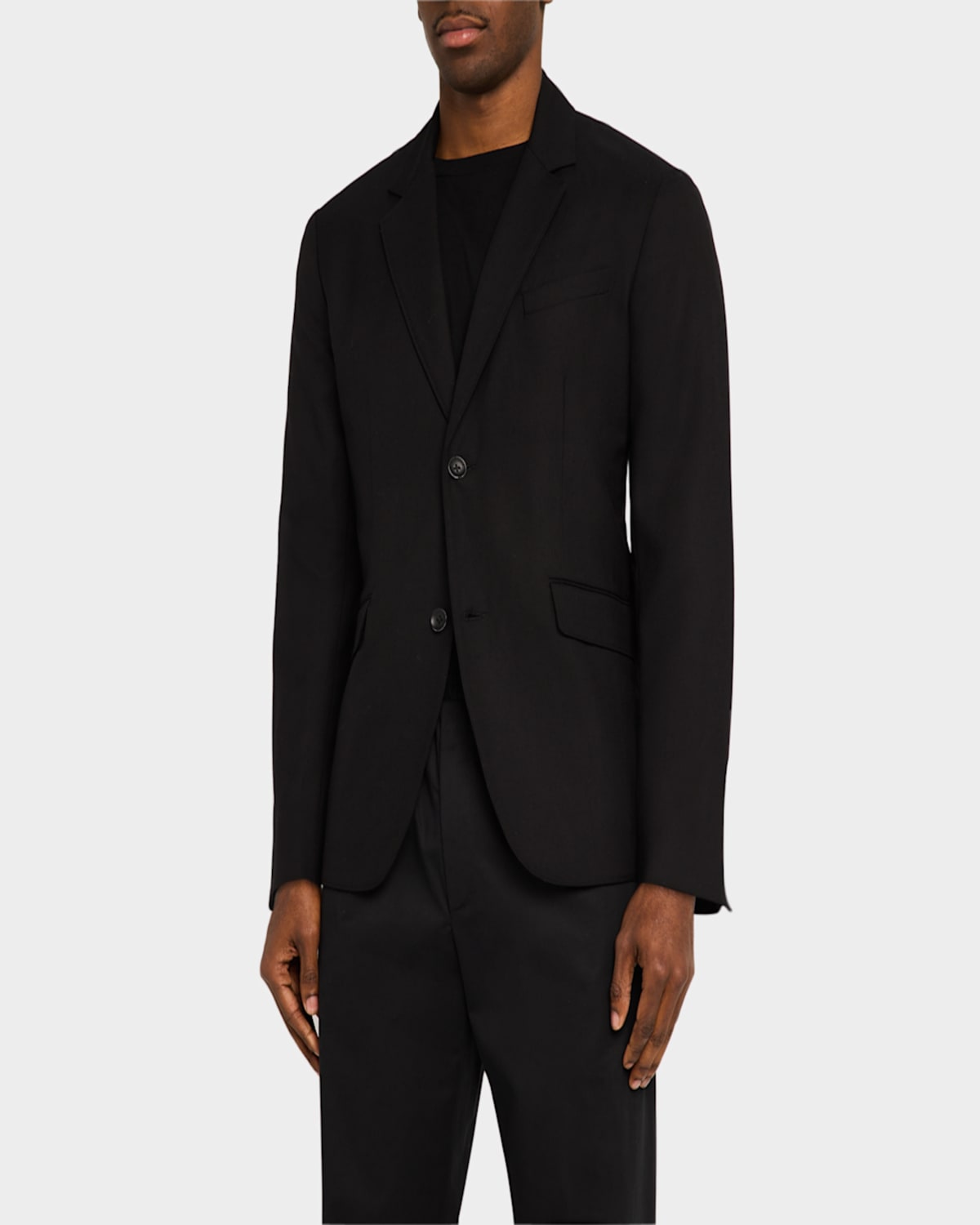 Rag & Bone Men's Butler Ripstop Wool Blazer In Black