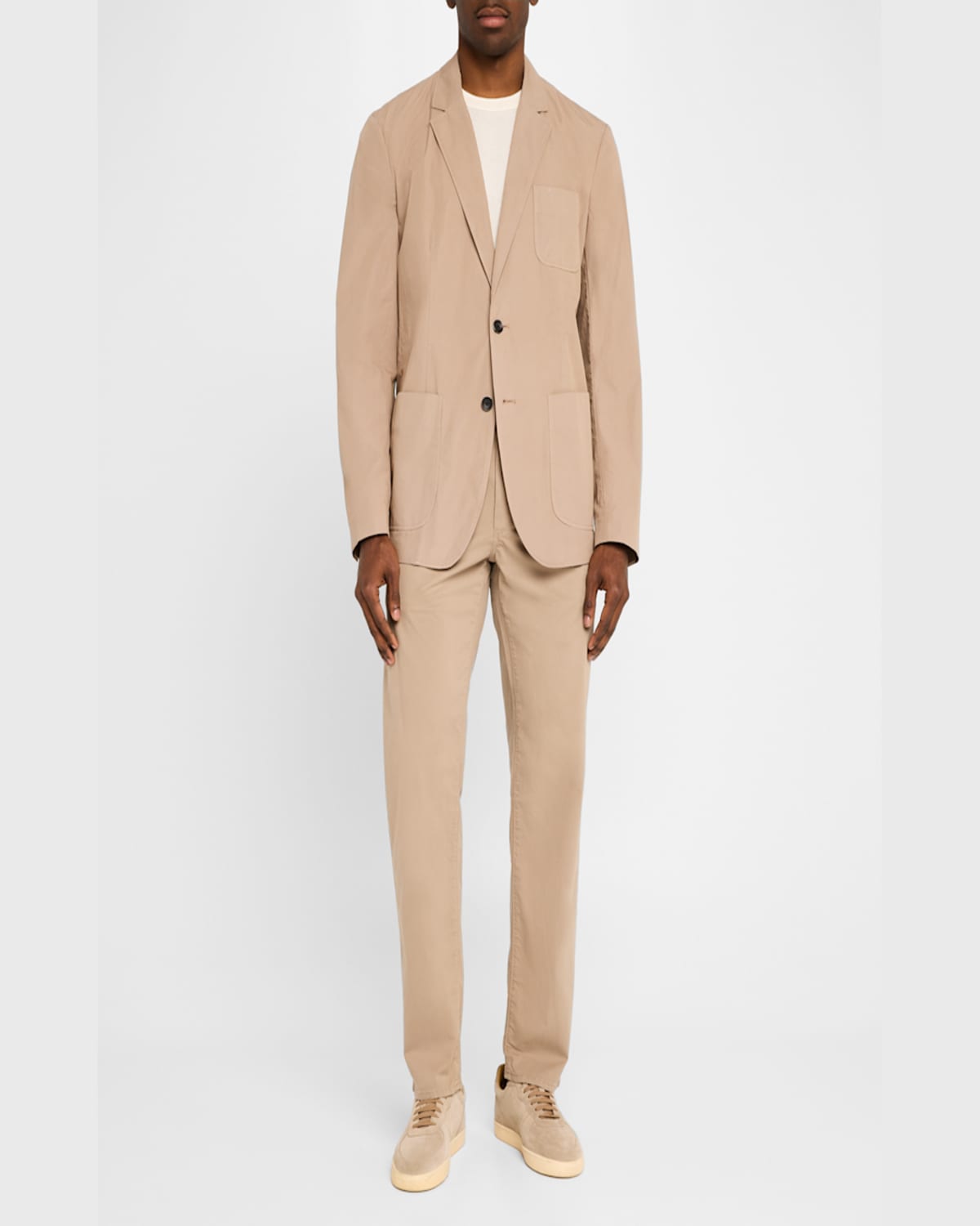 Rag & Bone Achilles Peached Cotton Blazer Desert Tau In Desert Tau