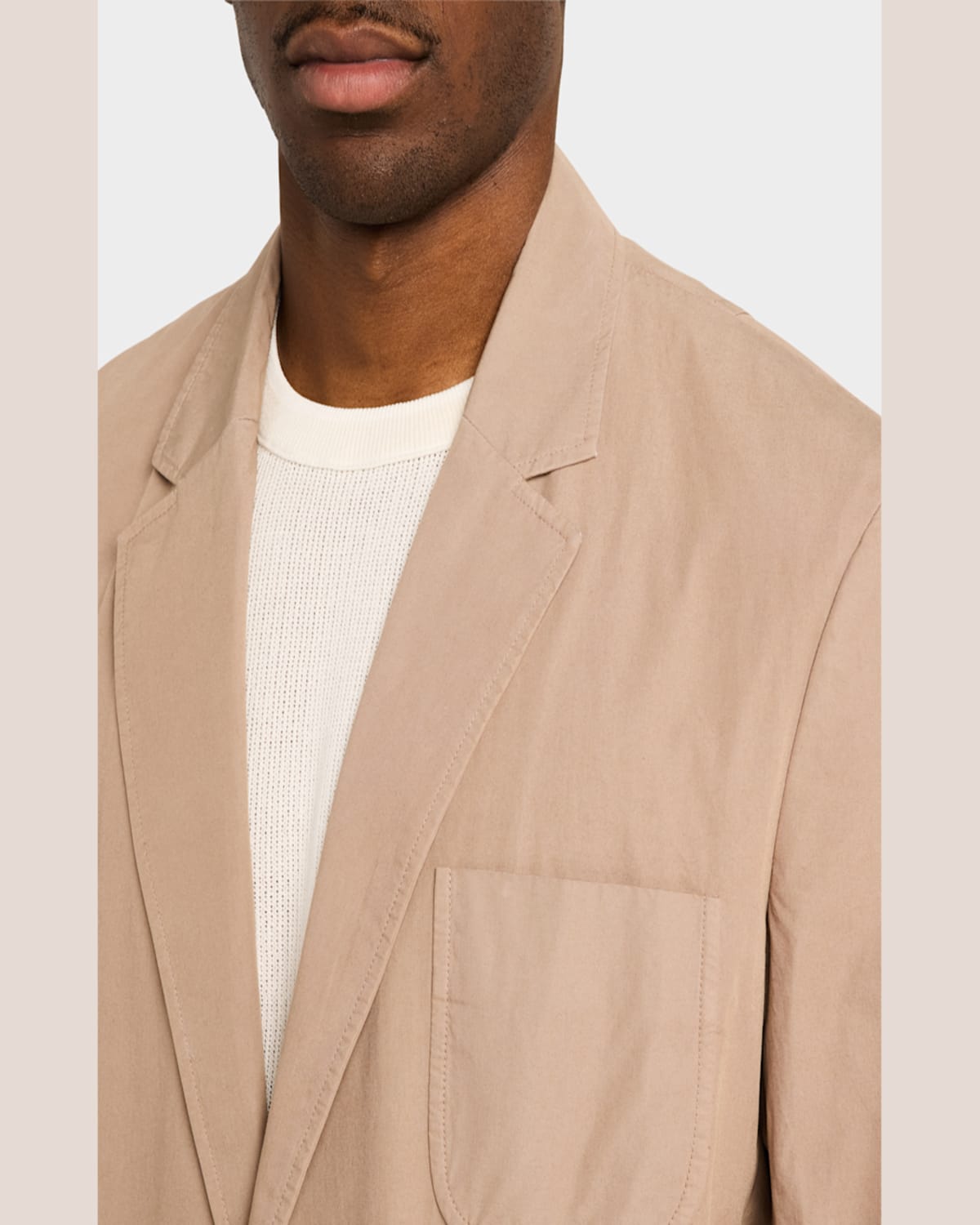 Rag & Bone Achilles Peached Cotton Blazer Desert Tau In Desert Tau