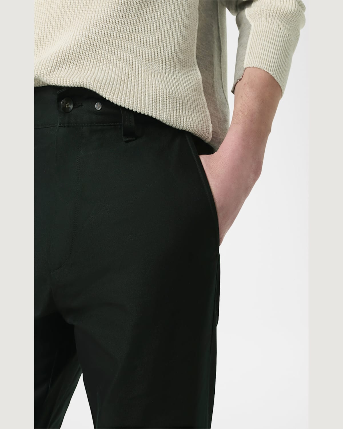 Rag & Bone Men's Haydon Straight Fit Cotton Chino Pants In Black