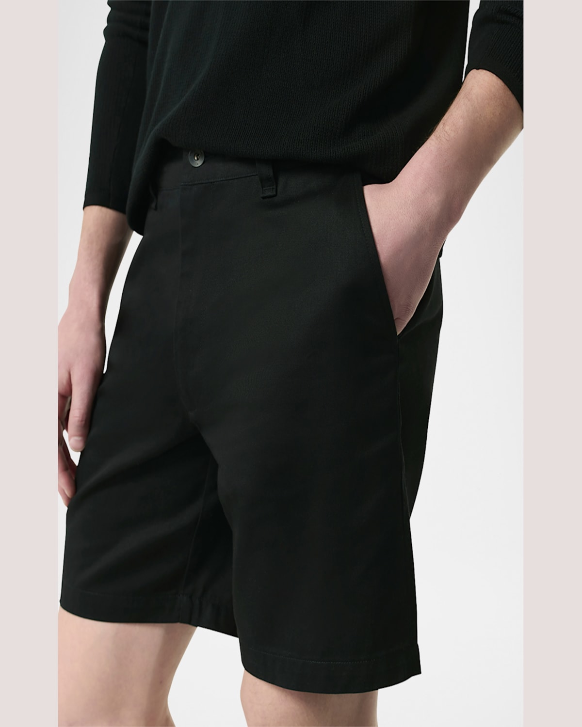 Rag & Bone Men's Haydon Chino Shorts In Black