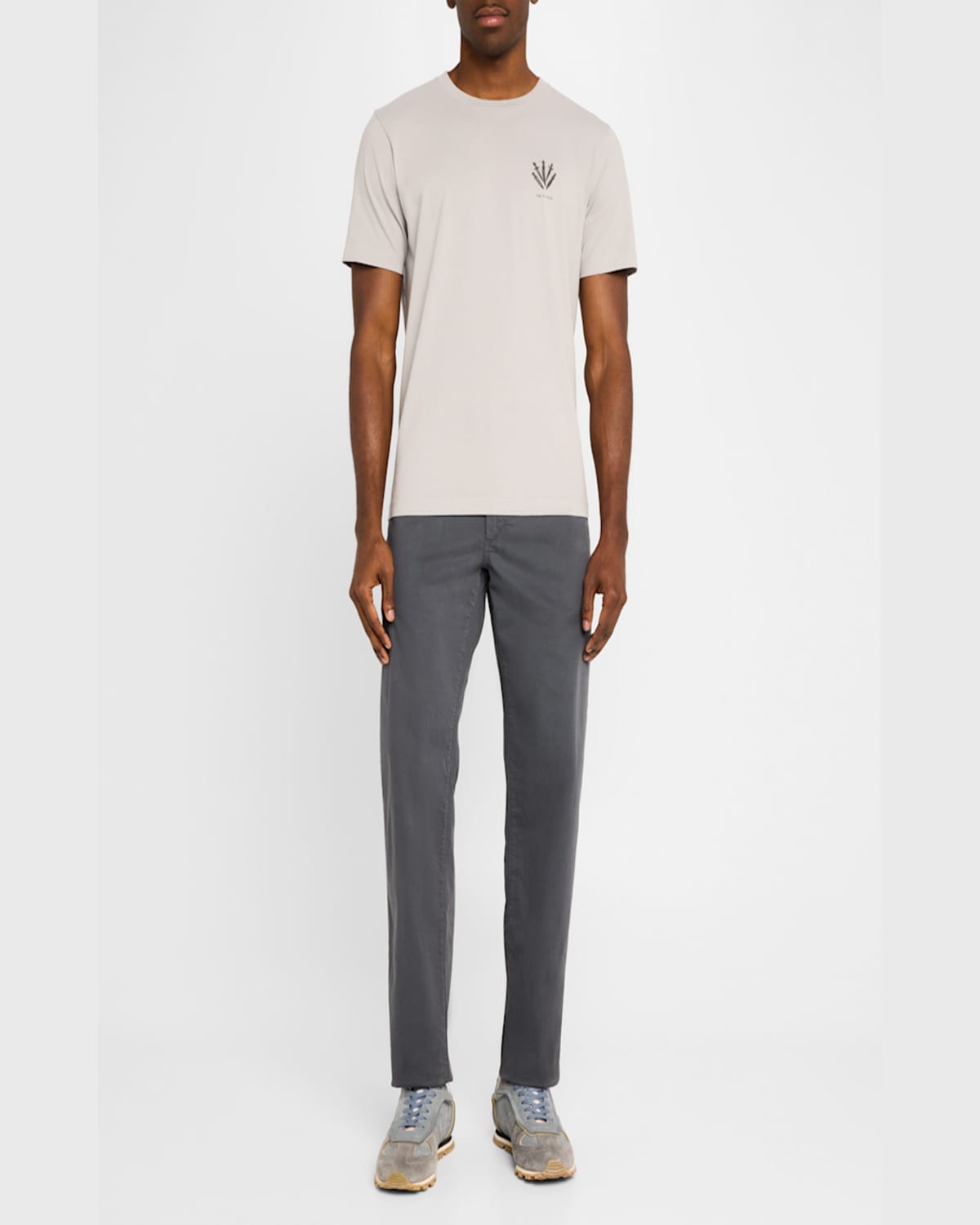 Rag & Bone Men's Dagger Short-sleeve T-shirt In Gray